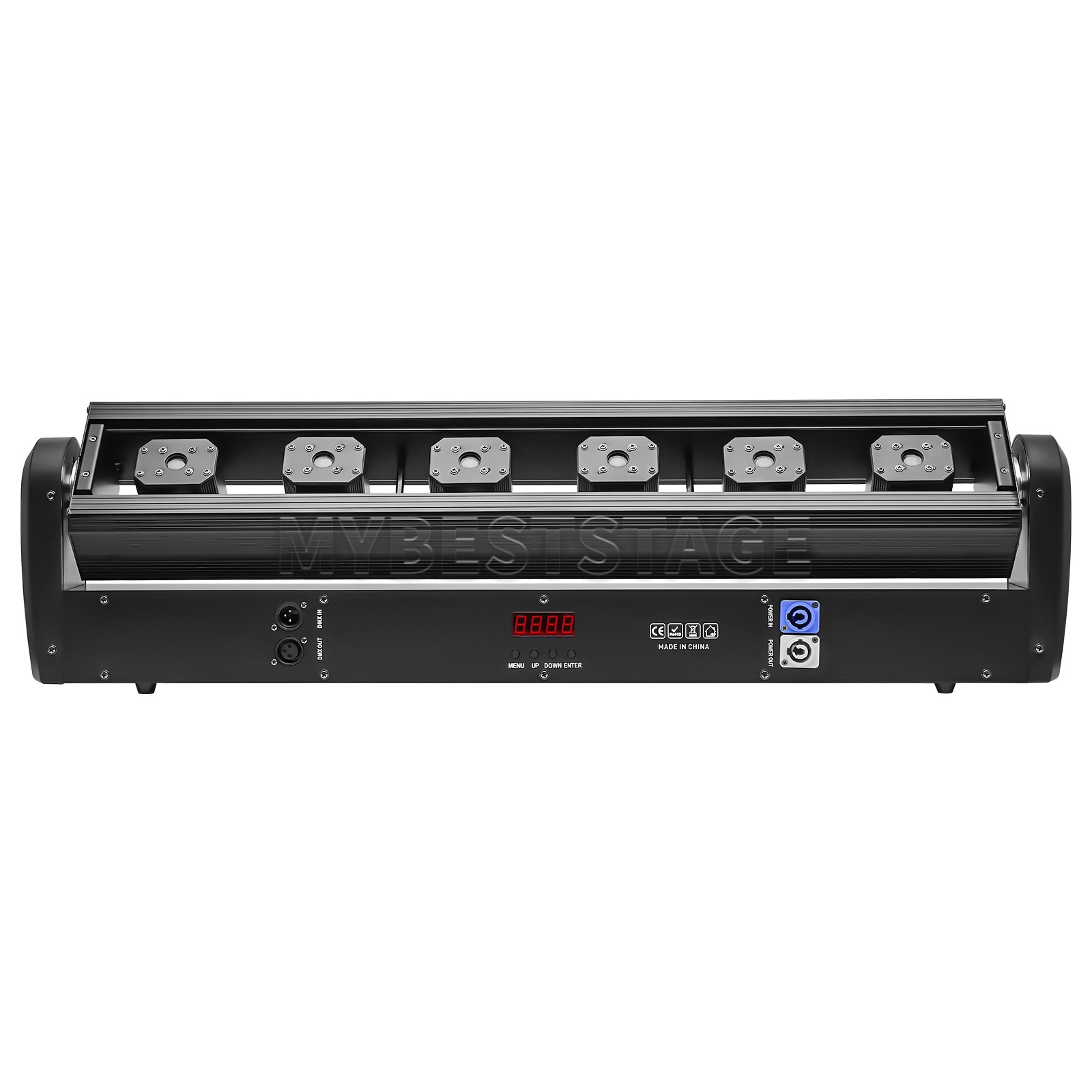 PAIDUN 6x500mw Full Red Laser Moving Head Light Bar DJ Disco Music Show Event
