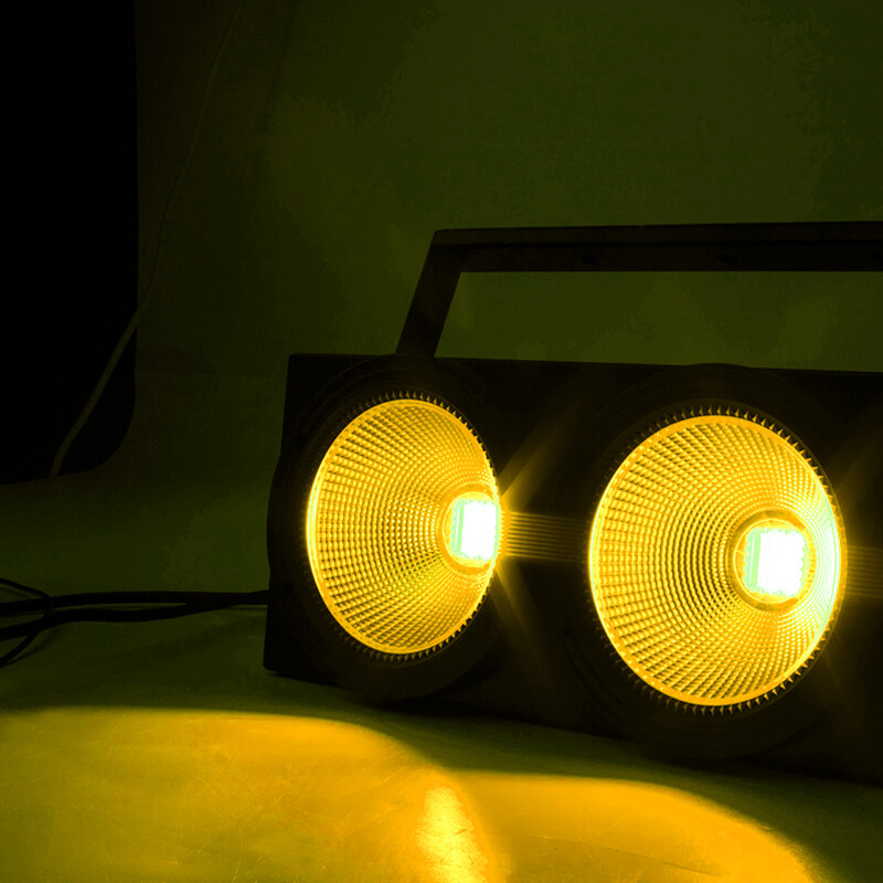 SHEHDS LED Blinder Par COB 200W RGBWA+UV 6IN1 Lighting Wash For Disco Party Bar