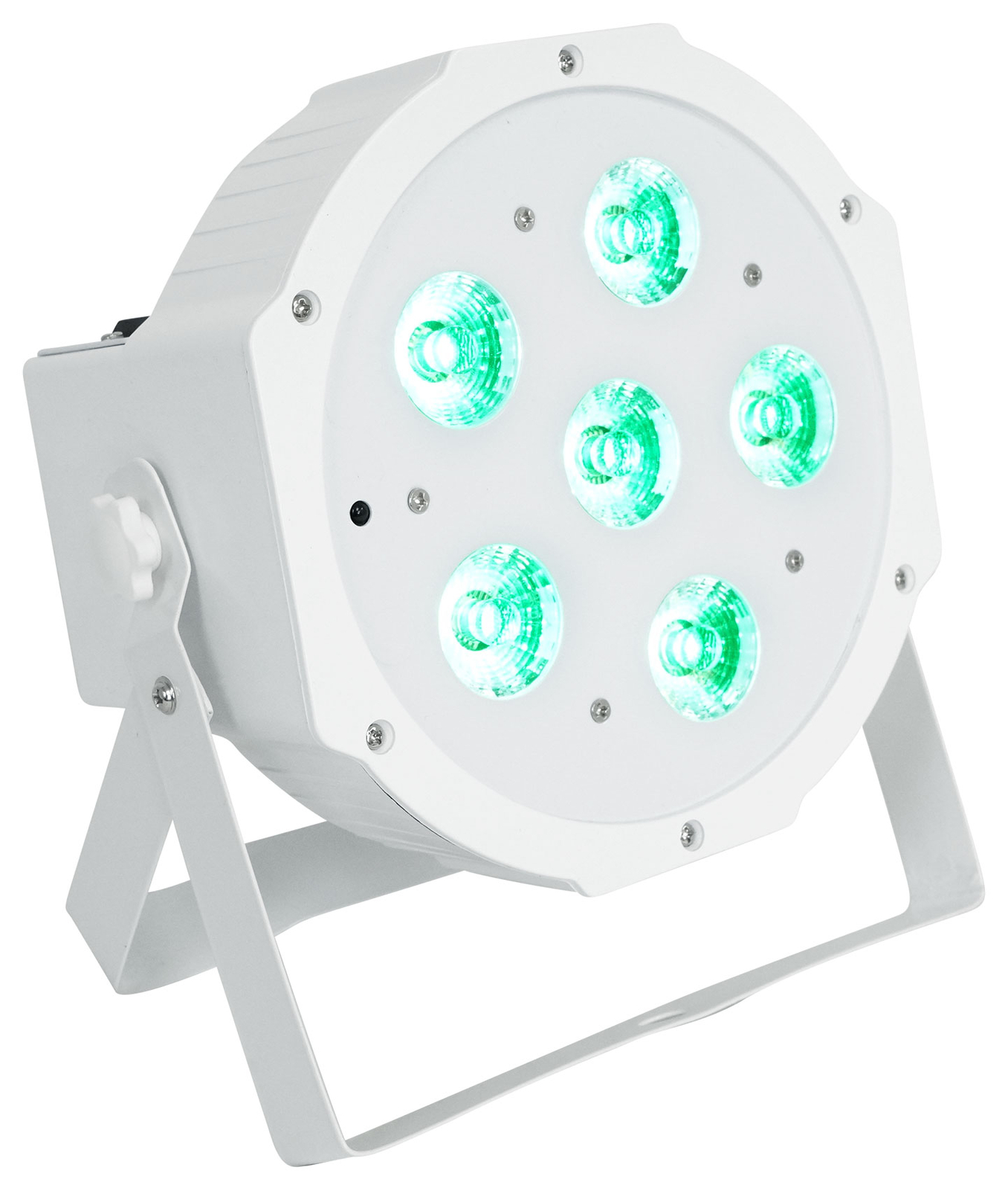 4) Rockville BATTERY PAR 61 White Rechargeable RGBWA+UV DMX DJ Up-Lights+Remotes