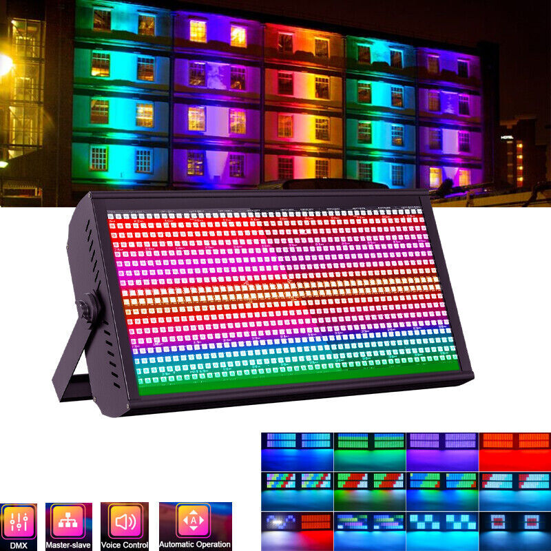 10X 200W RGBW 768LED Wall Washer Light Strobe DMX Stage DJ Beam Light Party Show