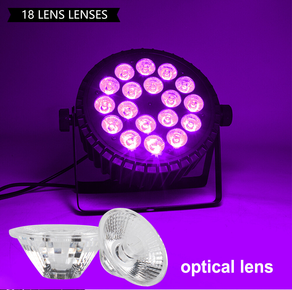 4PCS SHEHDS Aluminum Alloy LED Par Flat 18X18W RGBWAUV Par Stage Lights DJ Disco