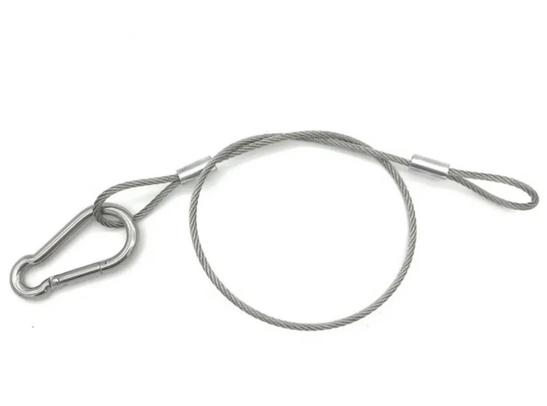10 Stage Light Safety Cables 47”, Stainless Steel Security Cable.Multi Use