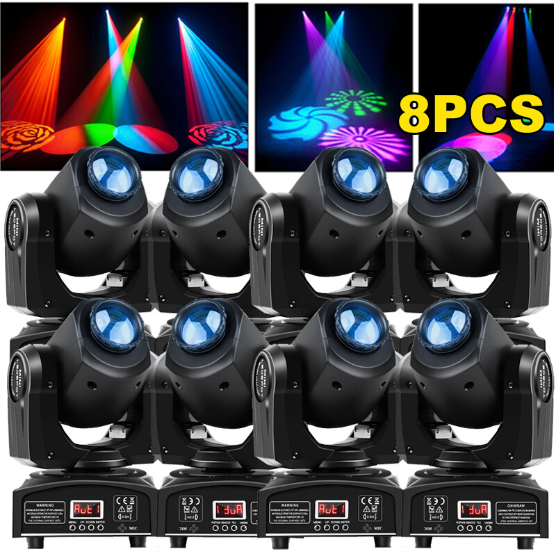 120W Moving Head Stage Light RGBW LED Beam GOBO Light DMX DJ Bar Disco Party US