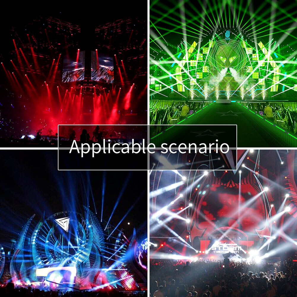 80W RGBW Mini Beam Spot Moving Head Stage Light DMX Club Party DJ Disco Lighting