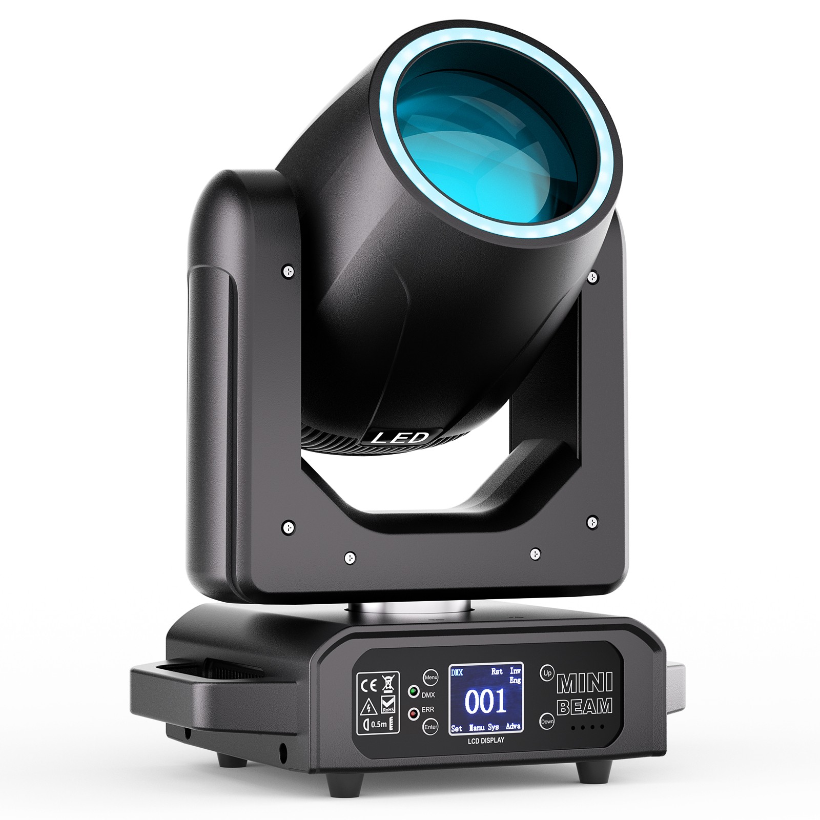 250W LED Rotation 18Prism Moving Head Light DJ DMX Gobo Beam Stage Spot Lighting