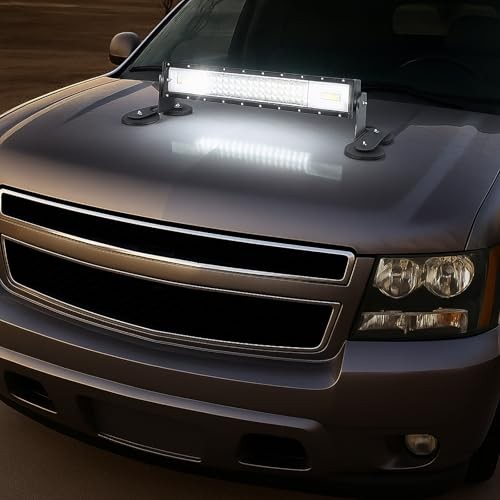 2 PCS Magnetic Base Mounting Brackets for LED Light Bar, Powerful Mount A
