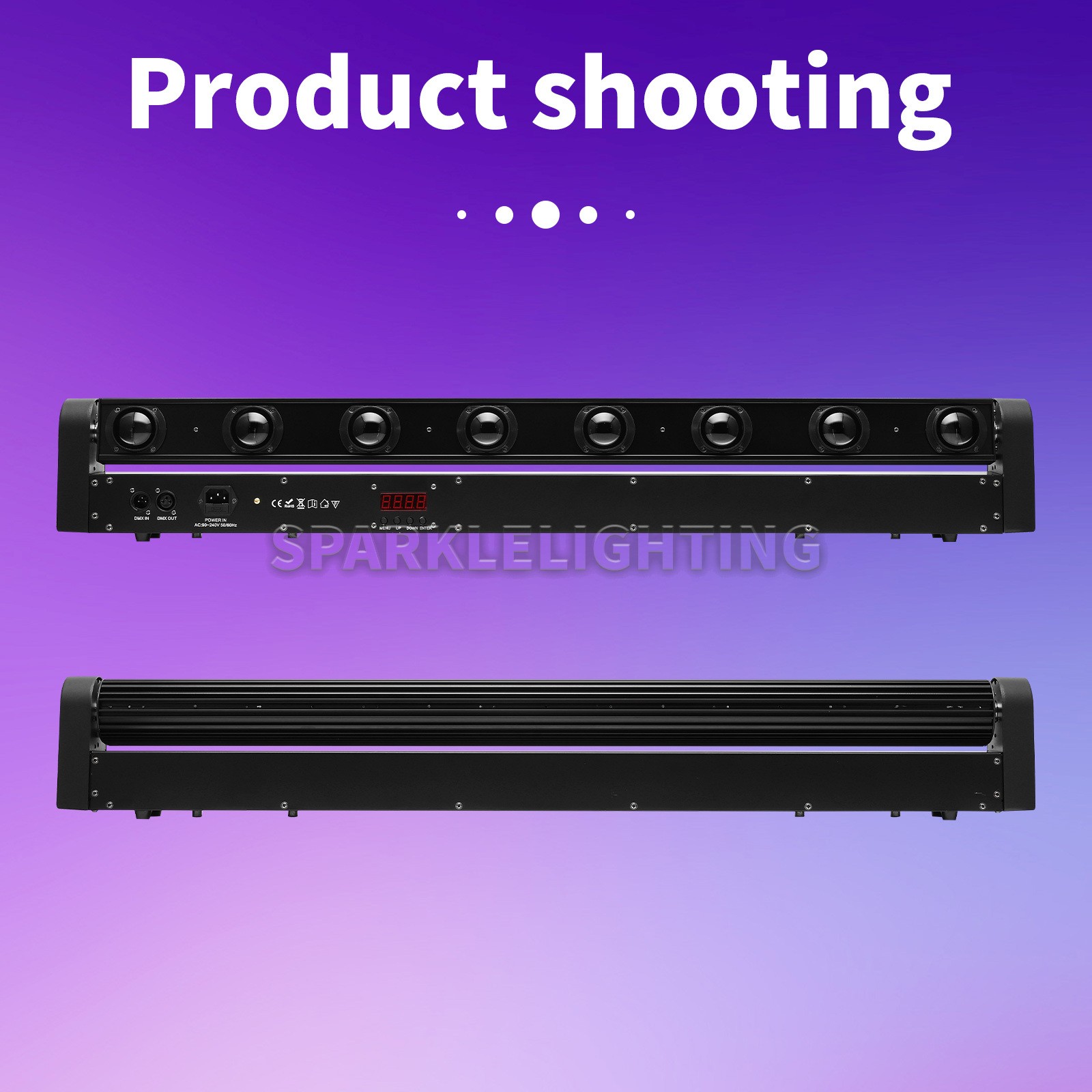PAIDUN 8 Eyes Beam LED RGBW Moving Head Light Bar DMX512 Music Control DJ Disco