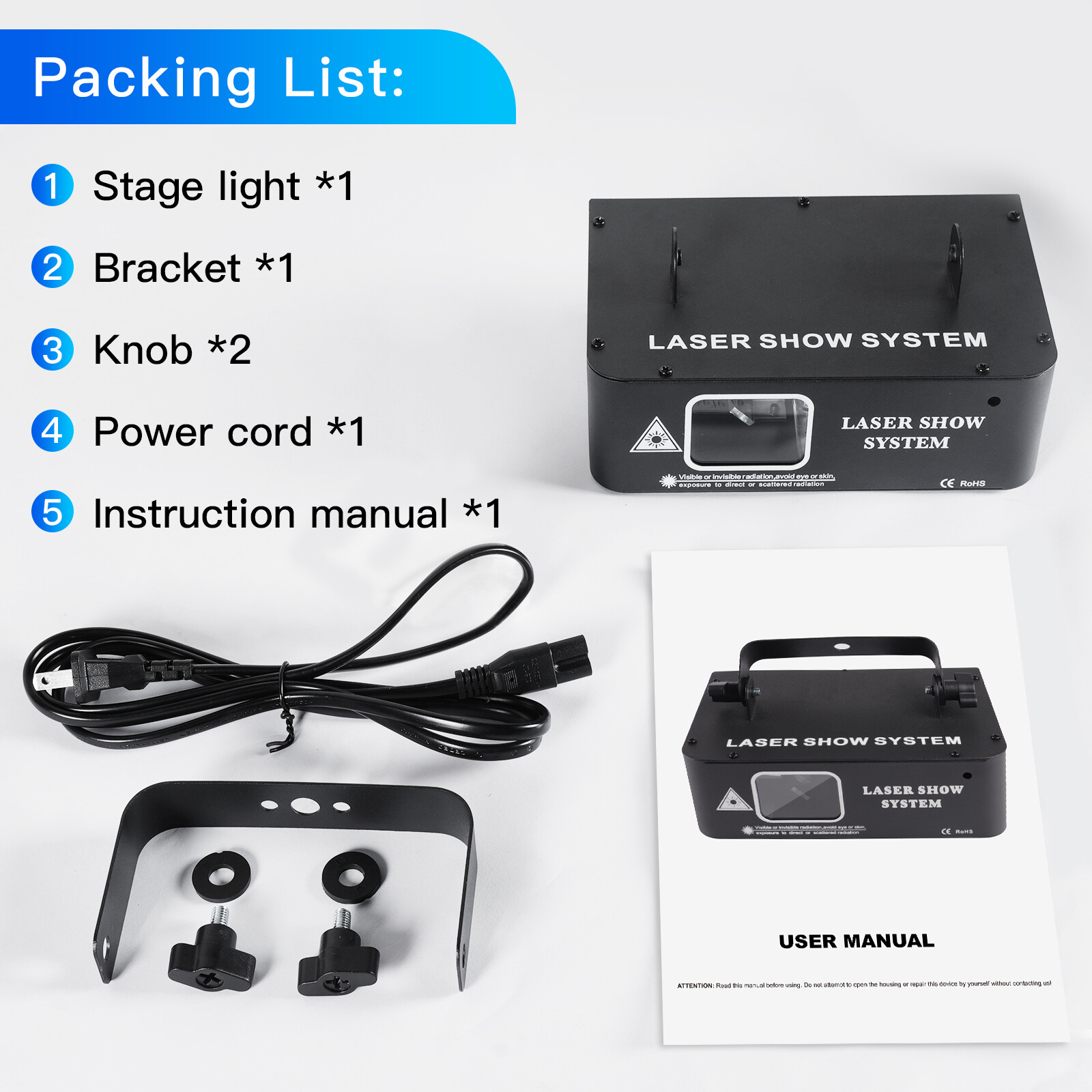 Animation DMX RGB LED Laser Beam Projector DJ Disco Party Stage Laser Light