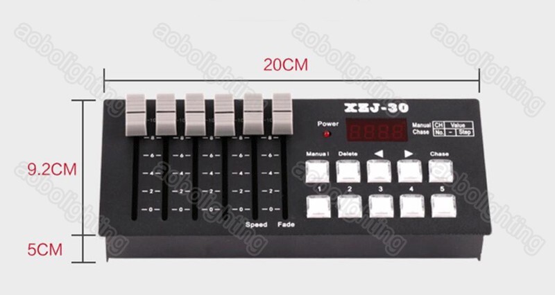 Stage Light Dmx Controller 512 Battery Powered Mini Stage Lighting Console 30CH