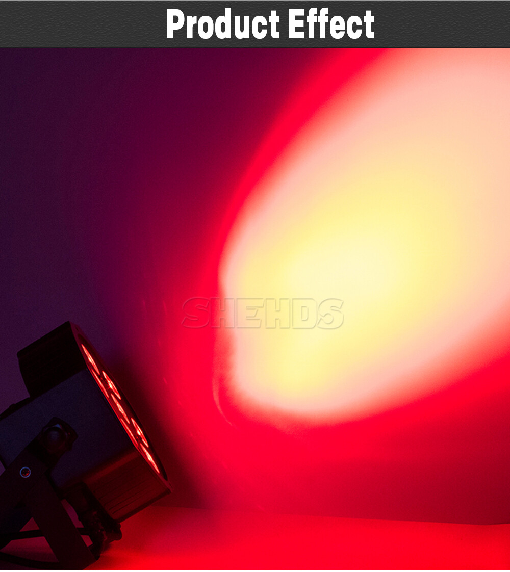 SHEHDS 7x18w RGBWA UV LED Par Light DMX Stage Lighting For DJ Disco Party Show