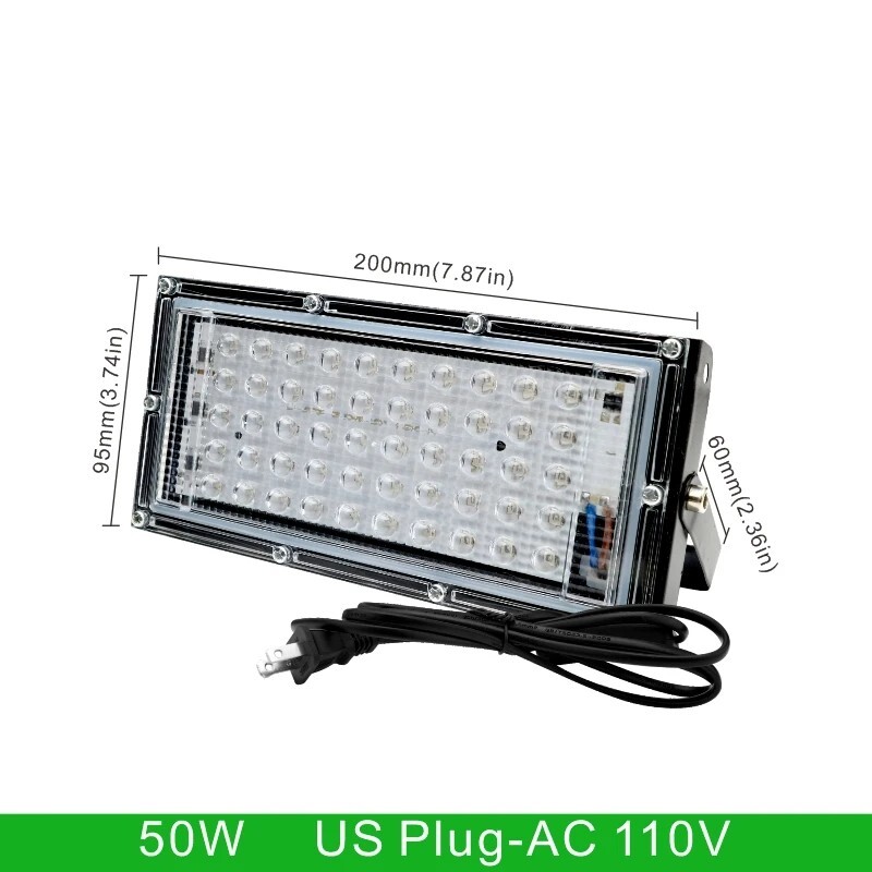 LED UV Light 100W Black Party Stage Floodlight Flood DJ Purple Lamp Club Glow