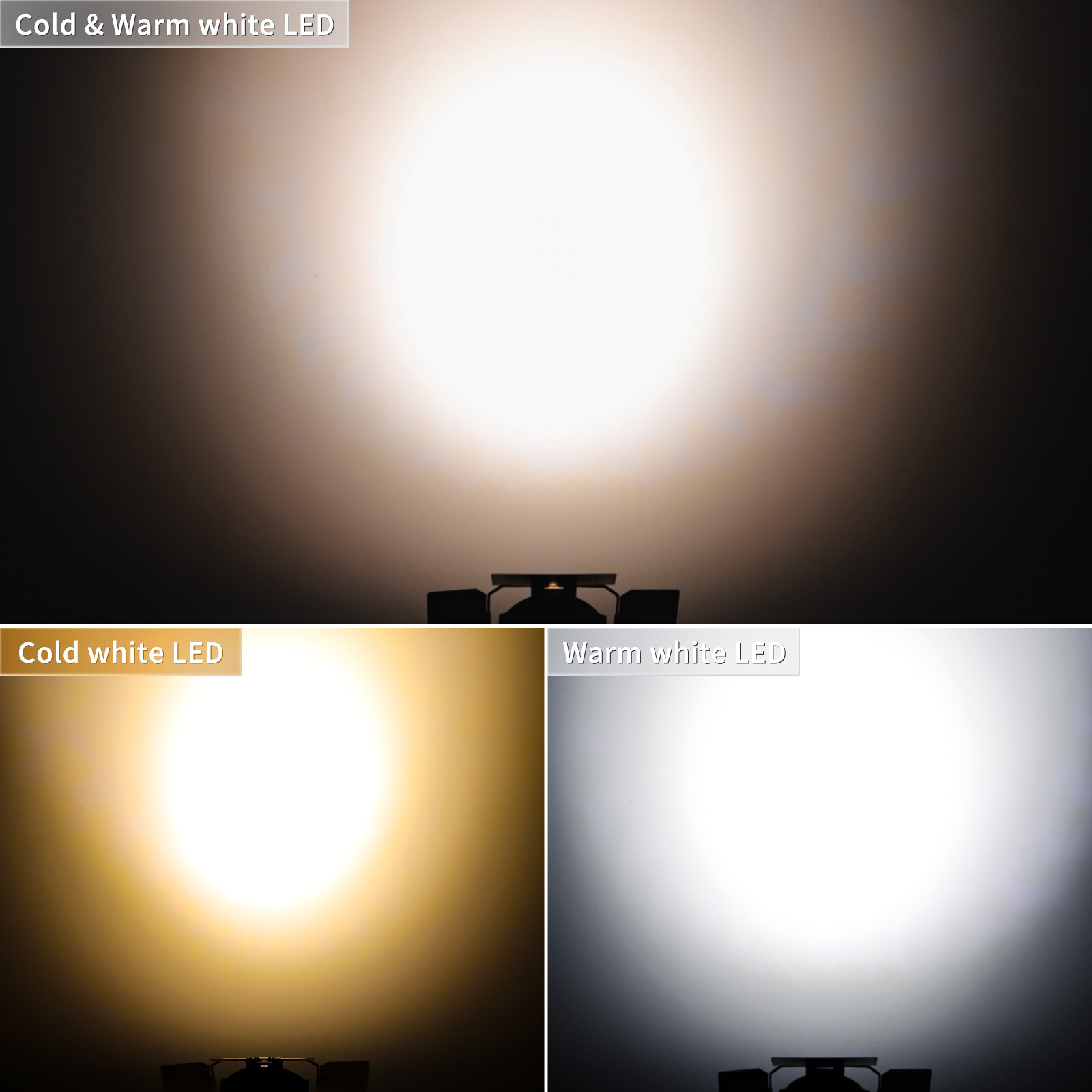 200W COB LED Par Light Blinder Cool White Warm White Lighting Church With Cover