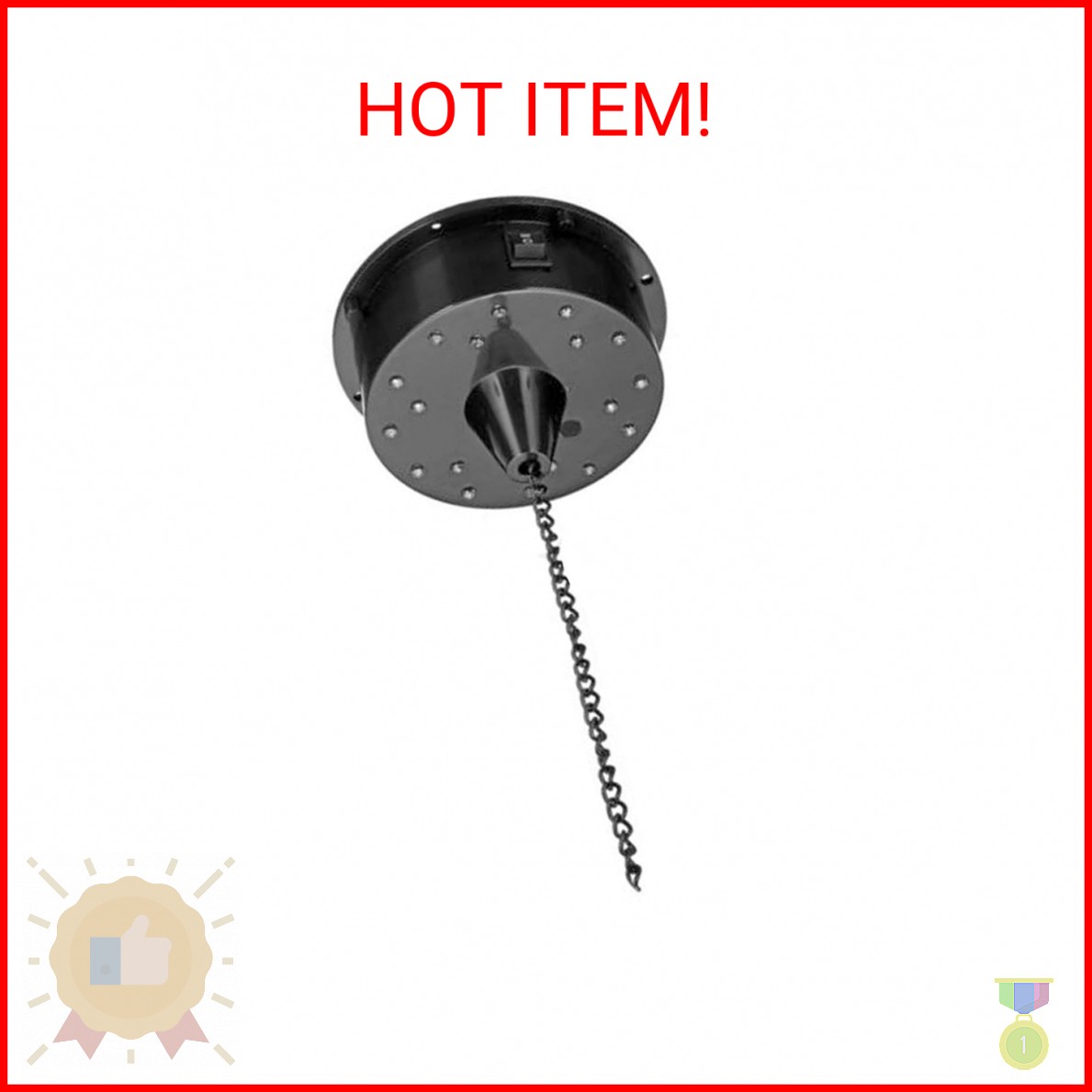 6RPM RGBW Light Rotated Motor 18LED For Mirror Disco Ball 6″ 8″ 12″ DJ Bar Party