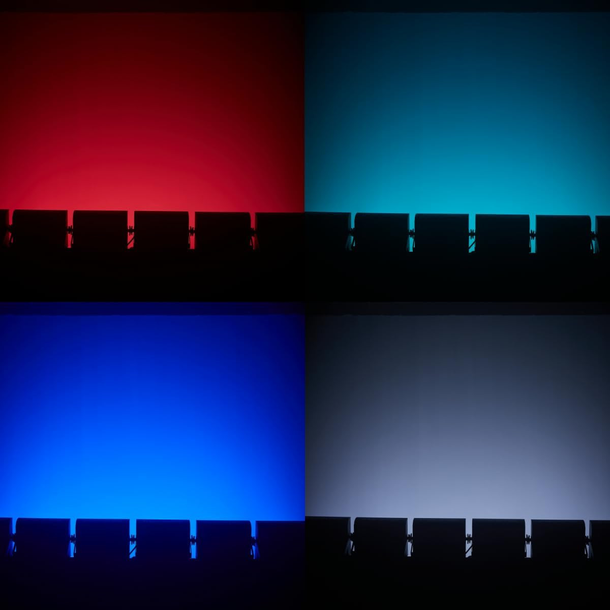 200W LED Stage Light Strobe Bar Lighting RGBW 4In1 48 Partition White 8000K DMX