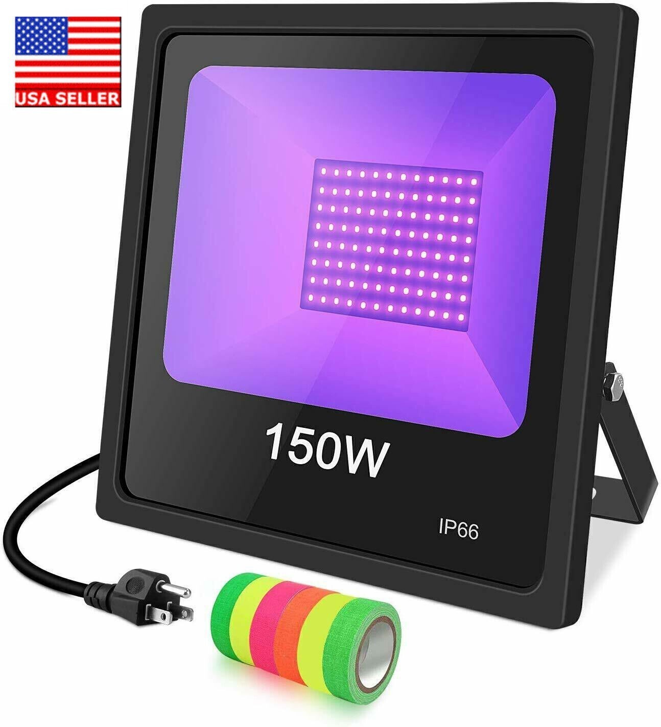 150W UV LED Black Light Christmas Glow Party Stage DJ Club Waterproof Floodlight