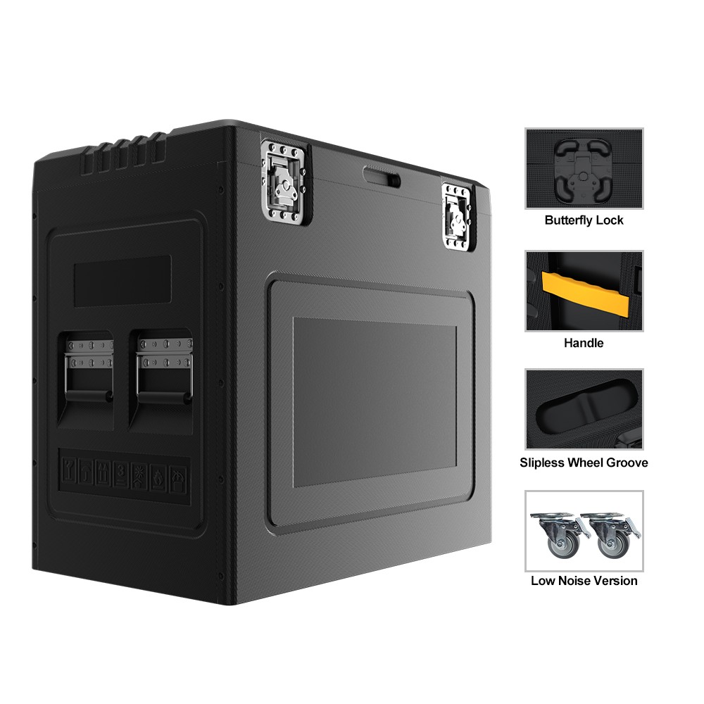 2in1 Flightcase For Waterproof LED 380W 19R Beam Moving Head Light with Ring