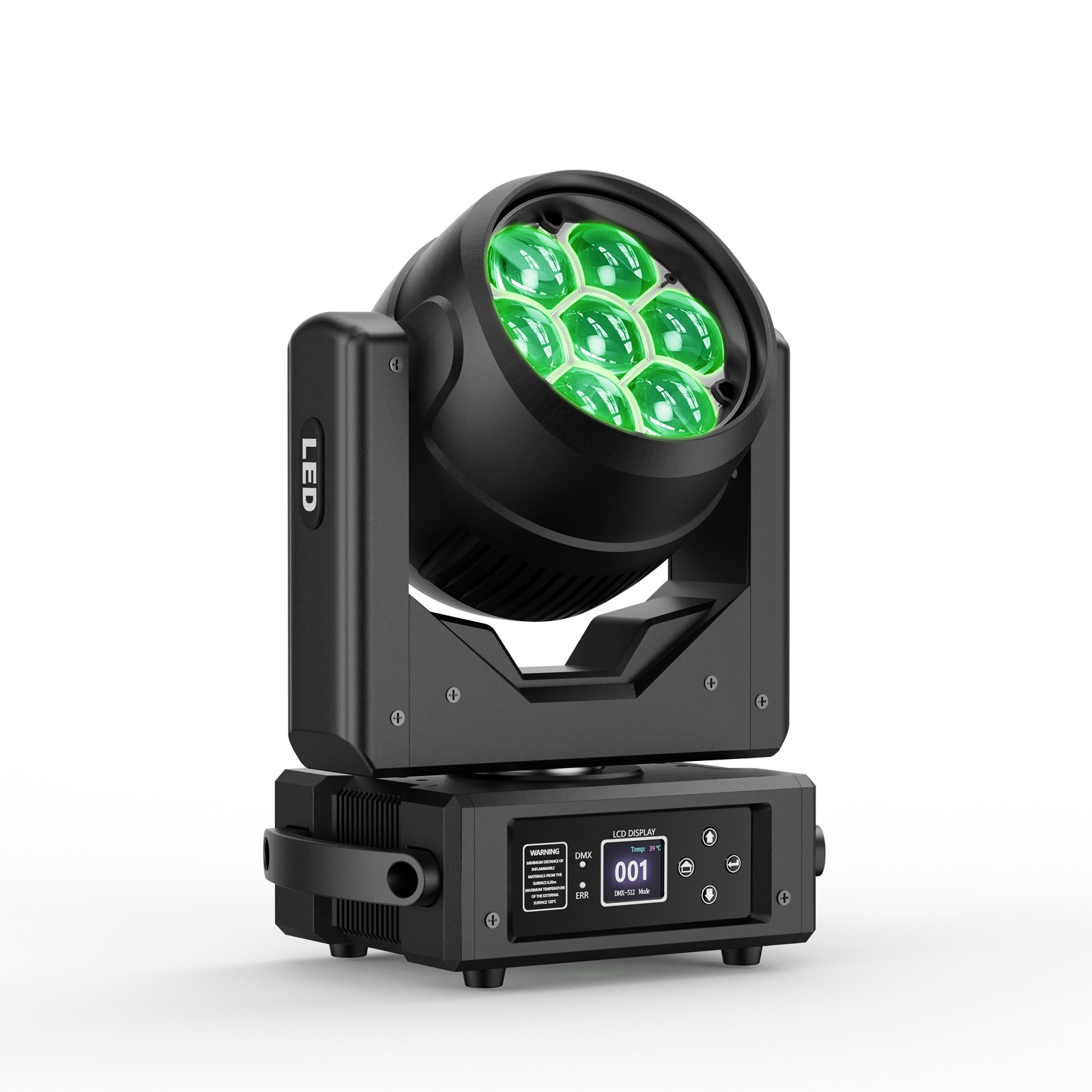 200W LED Bee Eye Moving Head Light Zoom RGBW Wash DMX512 DJ Party Bar Disco