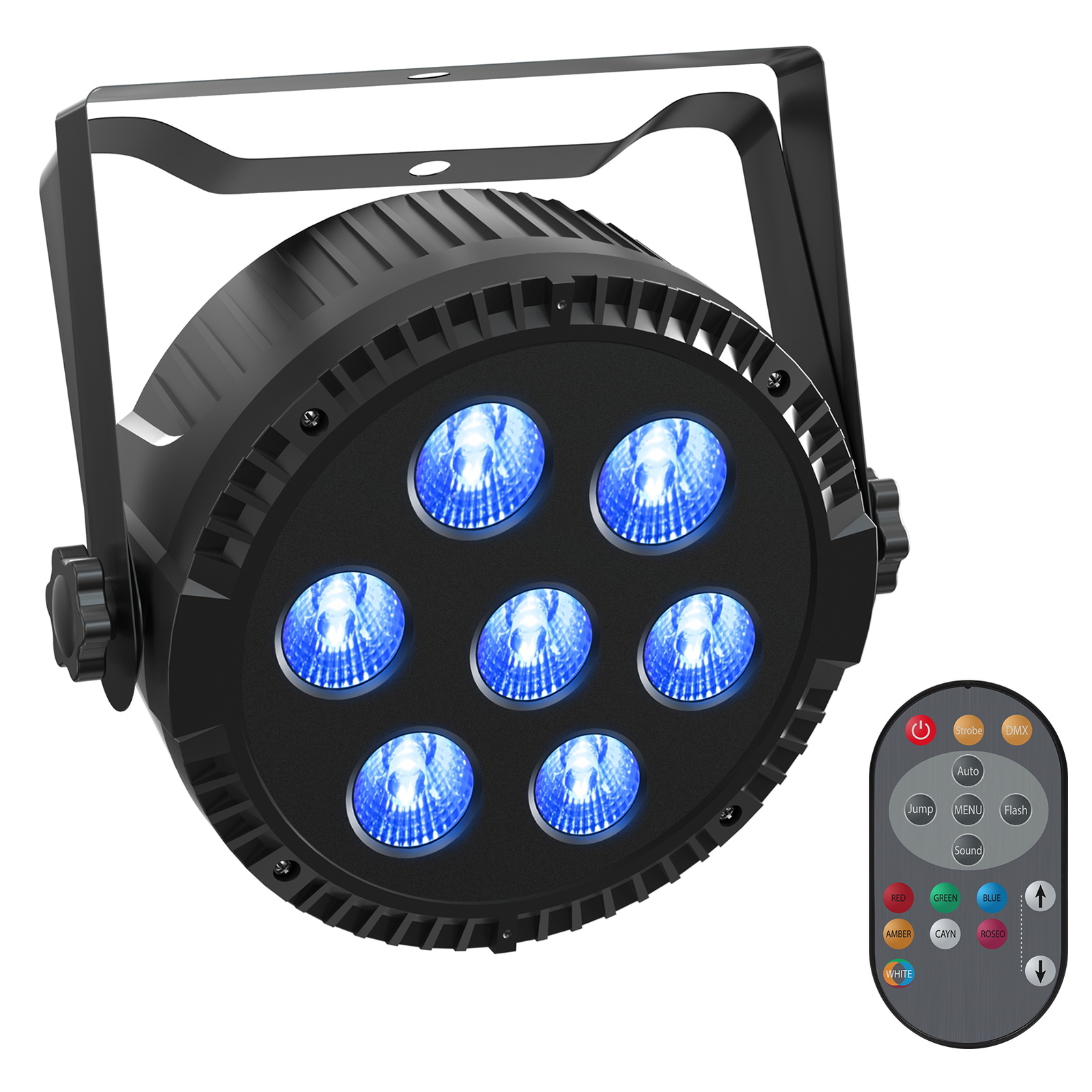 105W DMX RGBW 4 IN 1 LED Par Light 7LED Stage Lighting DJ Disco Club Party Light