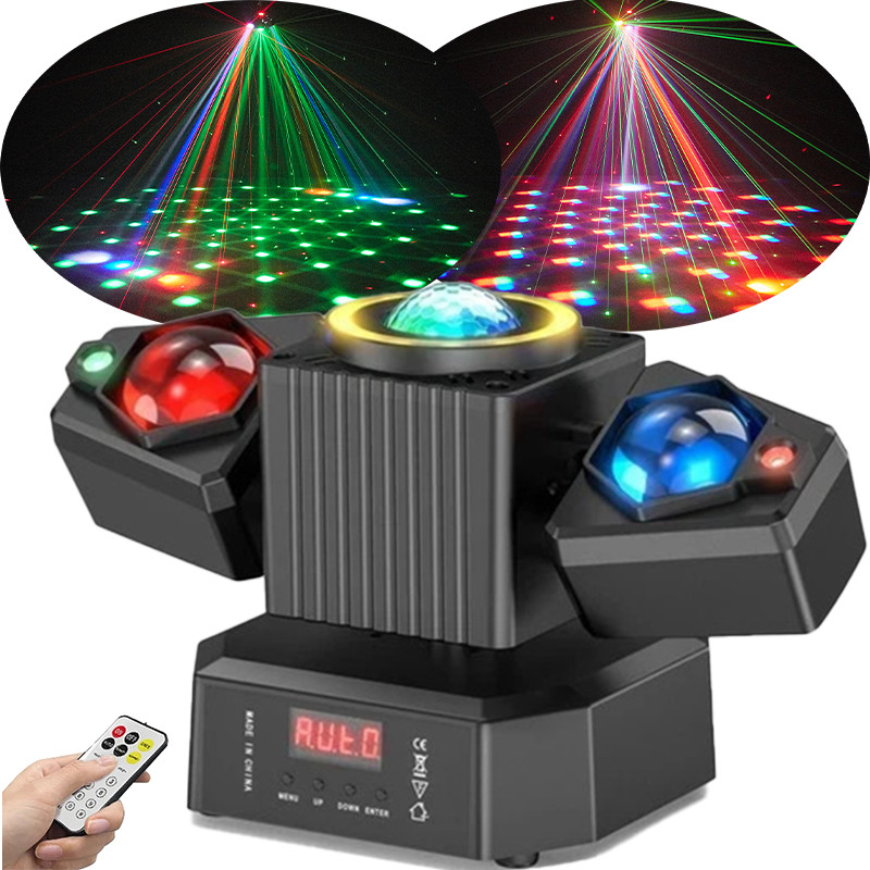 Party Laser RGBW LED Moving Head Light Disco Stage Lighting Beam DMX512 Party DJ