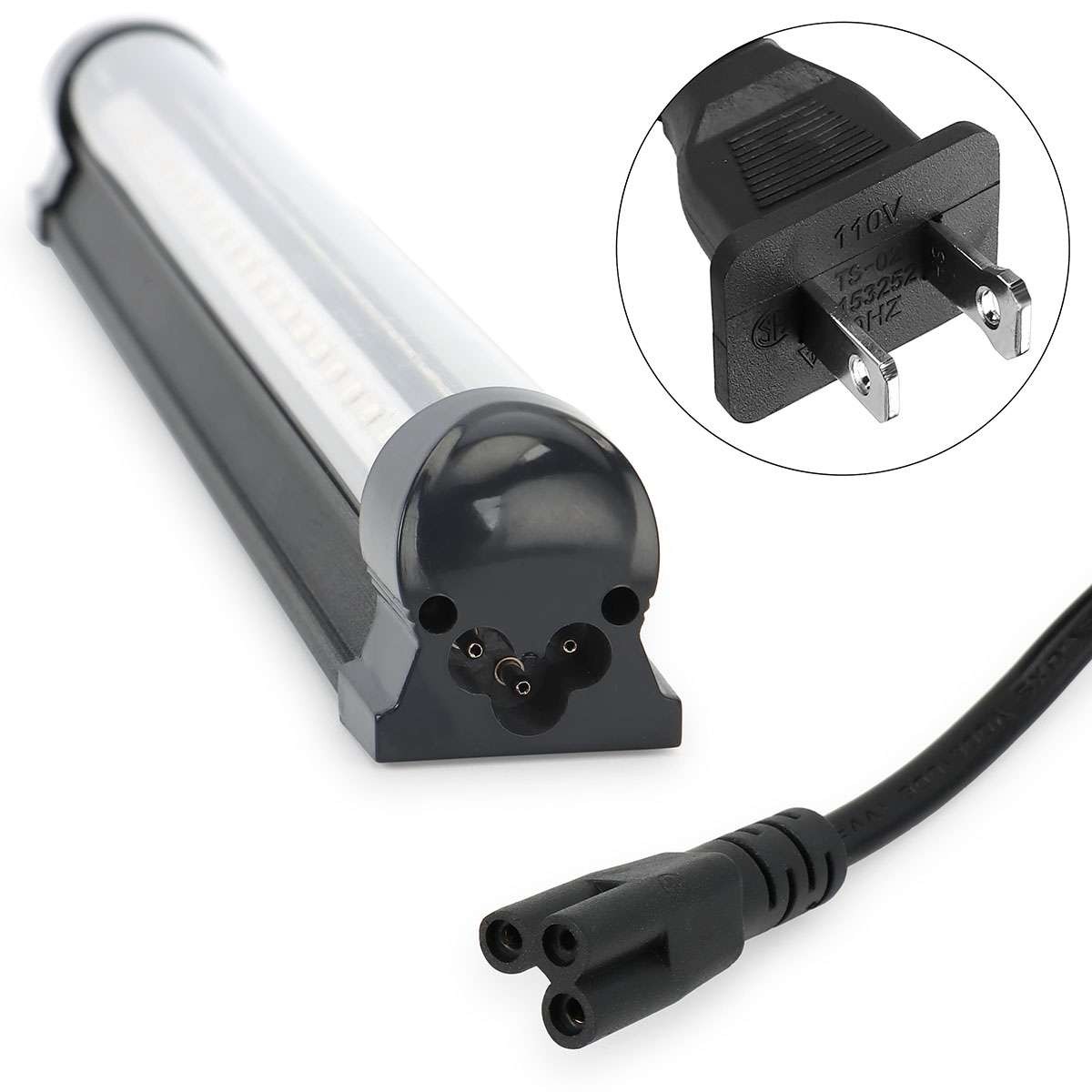48LED UV Black Light Bar Fixtures Ultraviolet Lamp US Strip Plug Party Club 2PCS