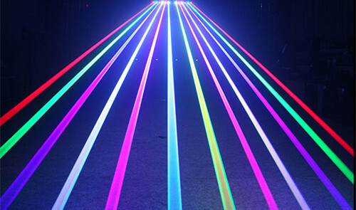 Laser Moving Head Light Bar 6x500mw 6 Eyes RGB Stage Beam DJ Disco Party Lightin