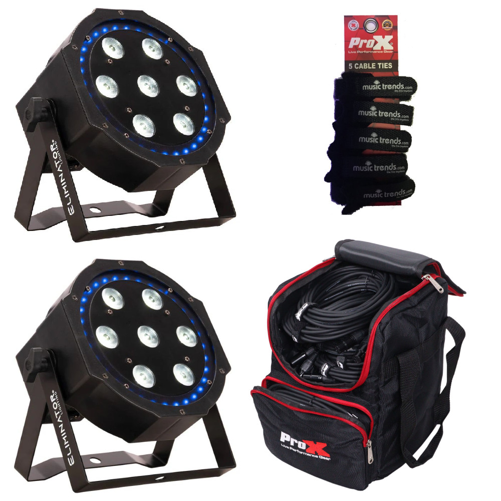 Eliminator Lighting LP 8R LED w32-LED RGB ring + Carry Bag