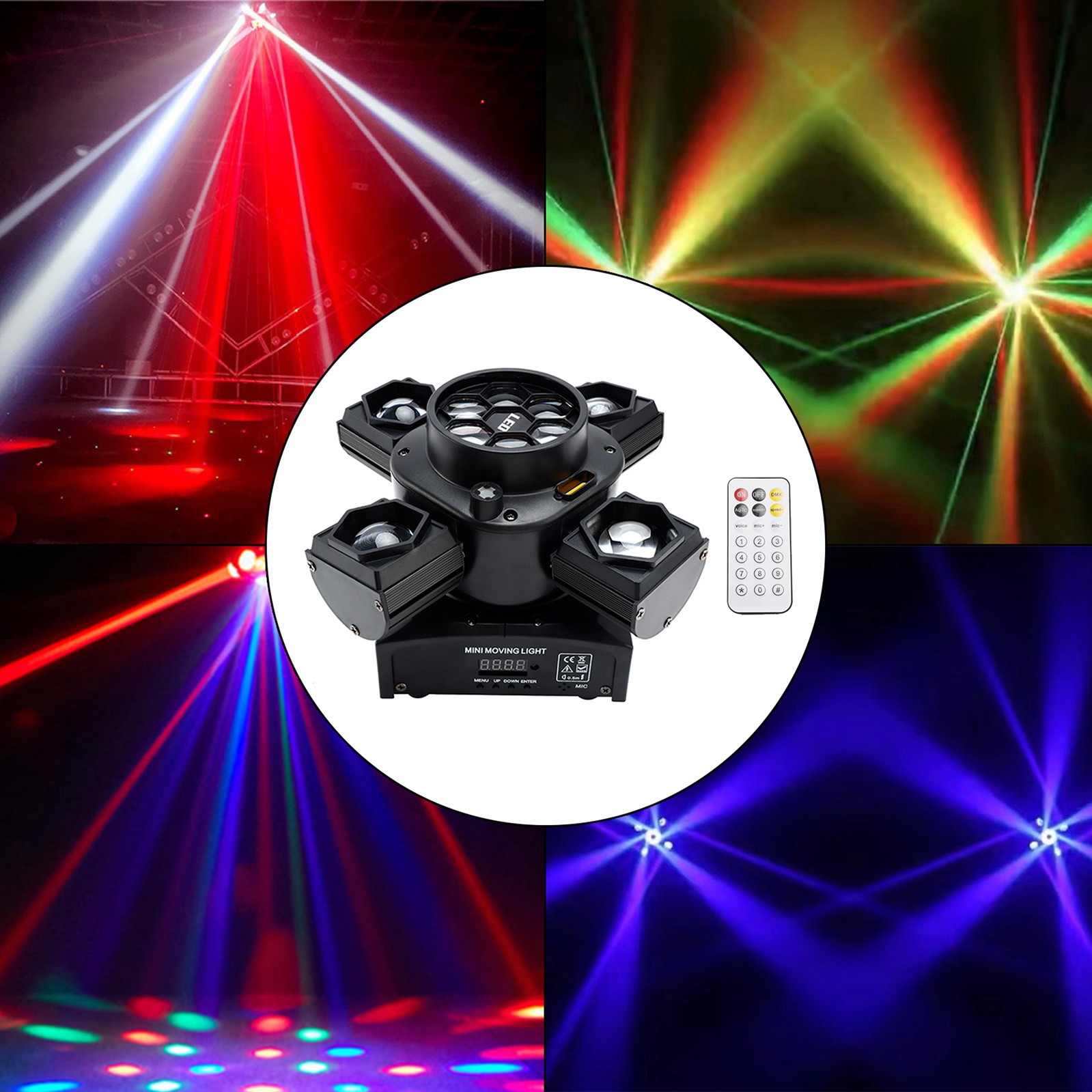 4In1 4Head 80W Stage Laser Light DMX Stage Lighting DJ Party Lighting Effect🌟 #