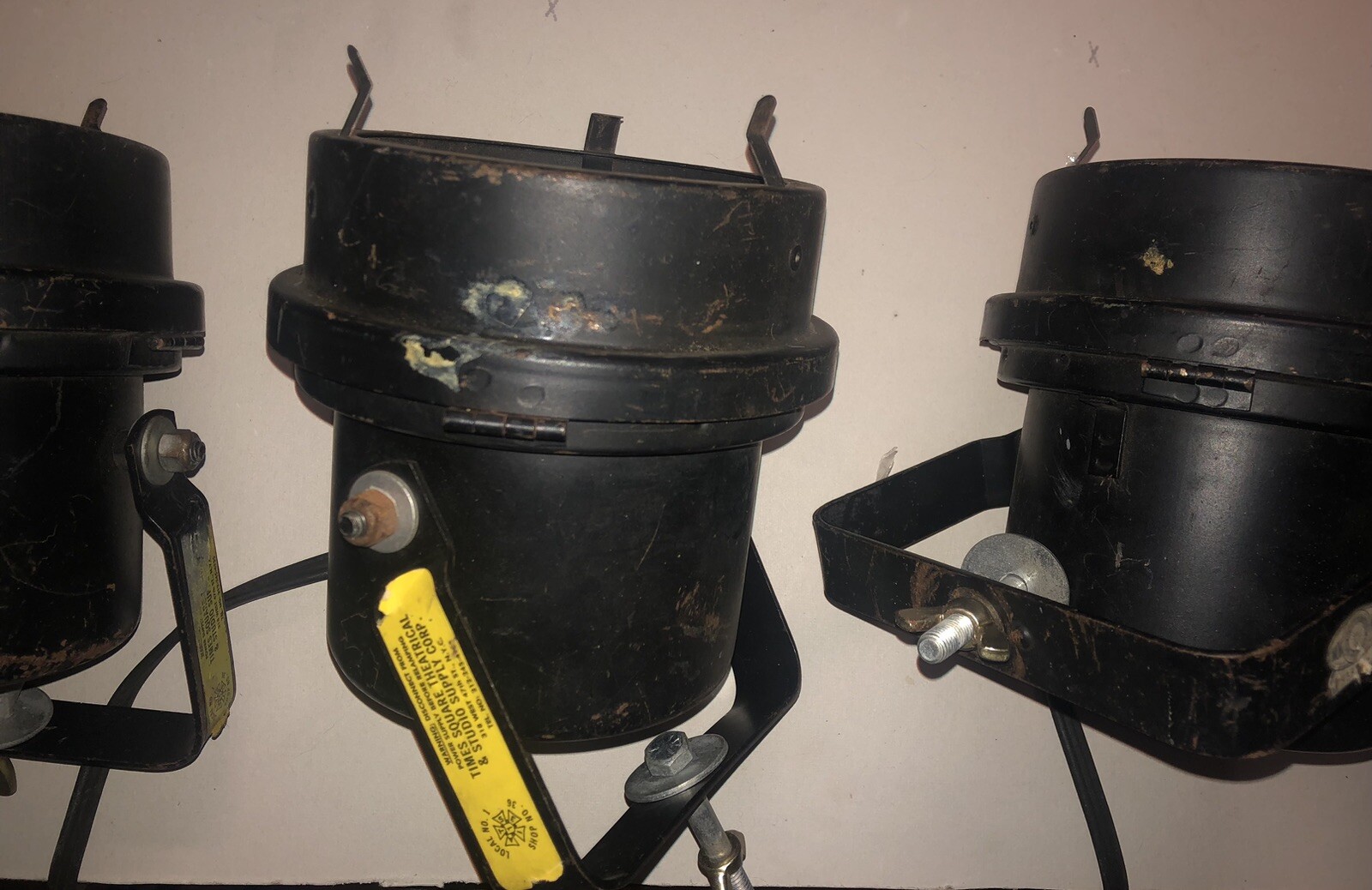 WORKING (4) Times Square Theatrical Stage Lighting Stage Lights Vintage