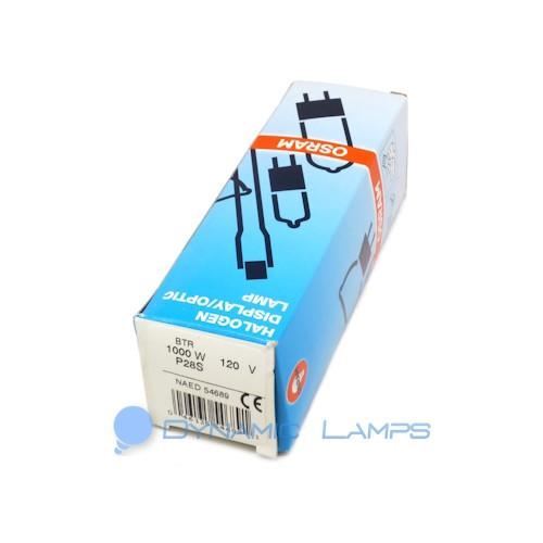 54689 BTR Osram 1000W 120V T6 P28s Stage and Studio Halogen Lamp