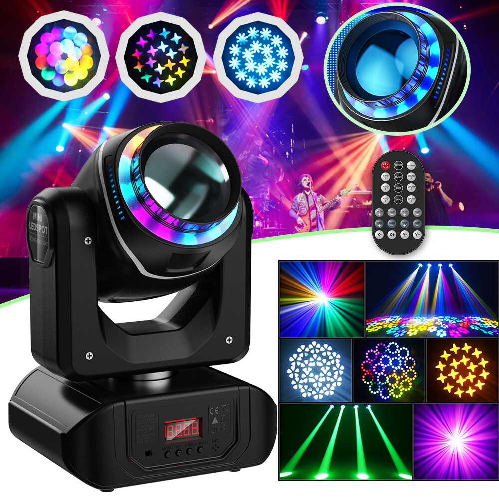 150W 18 Prism RGBW LED Moving Head Stage Lighting 10 Gobo Beam DMX Disco
