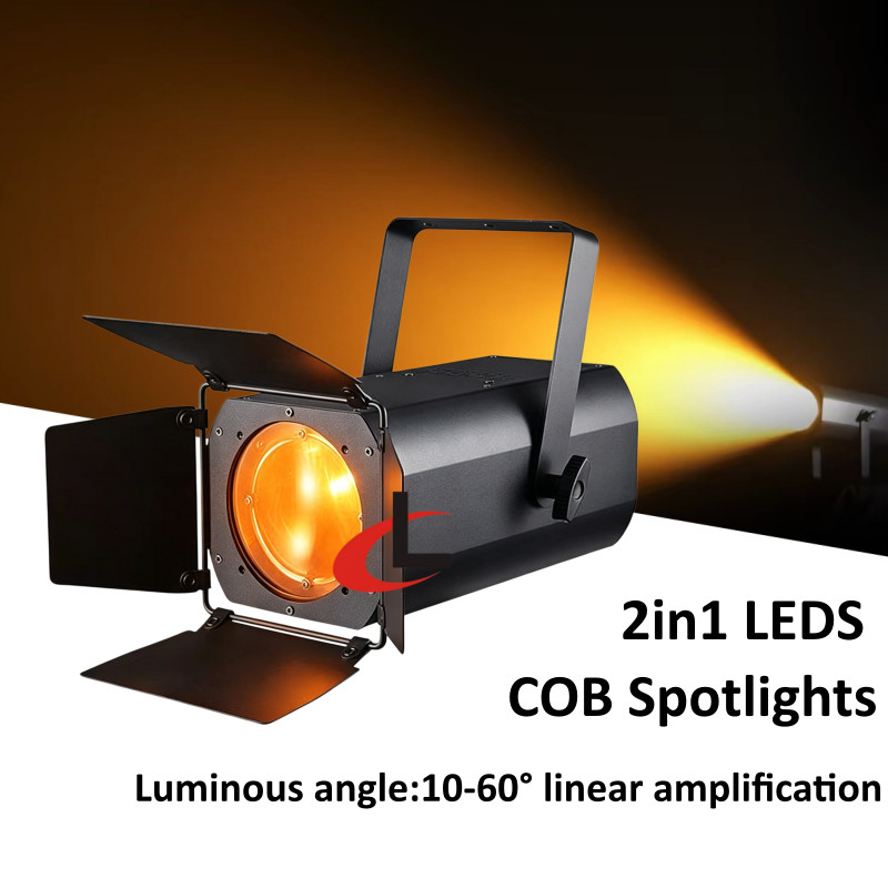 200W COB LED Zoom Par Light DMX Disco Party Wedding Spot Light Warm+Cool White