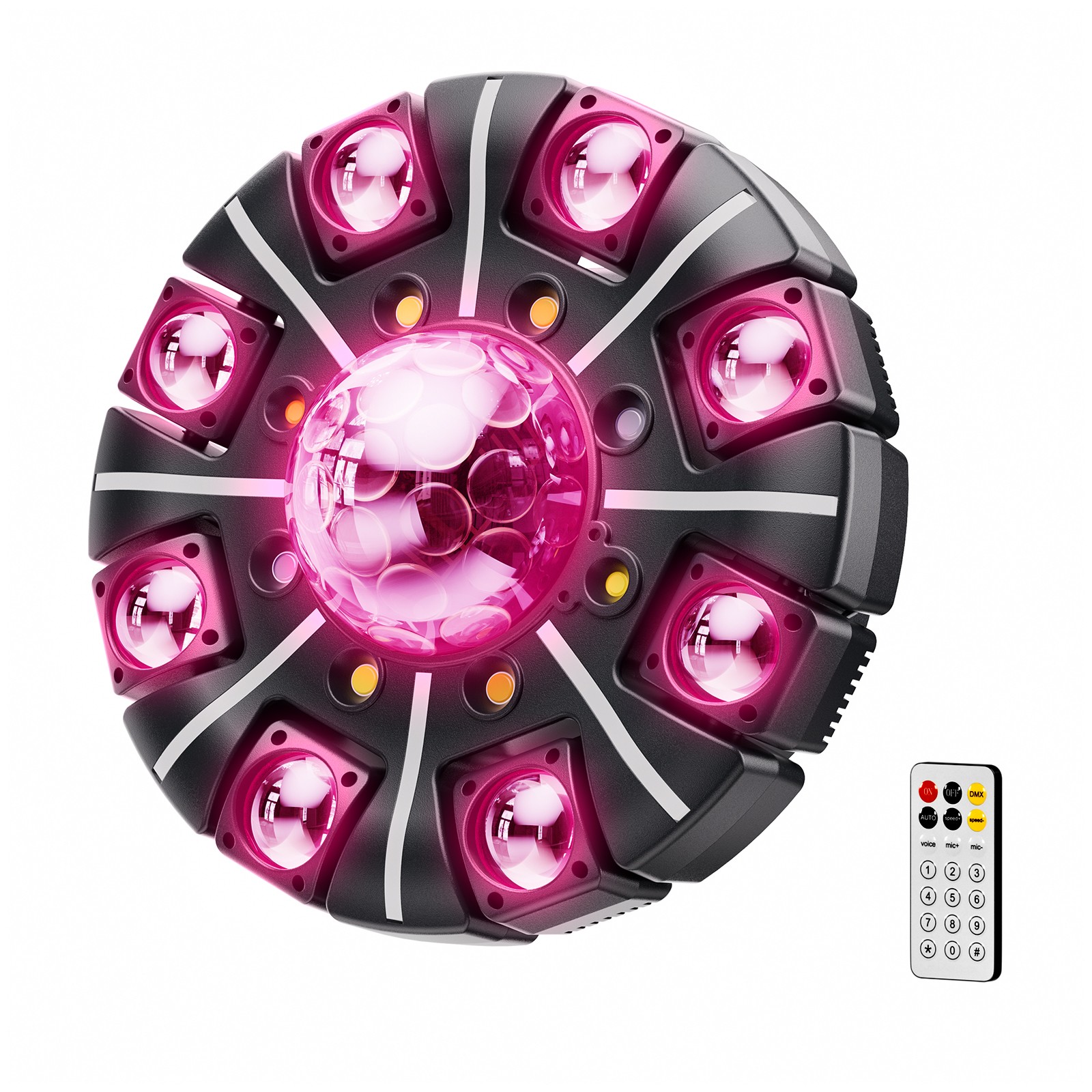 Moving Head DJ Lights-200W LED Stage Light 8 Arms Beam Laser DJ Disco Party Bar