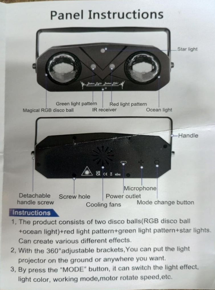 New 5 in 1 Light Projector with Remote Free US shipping