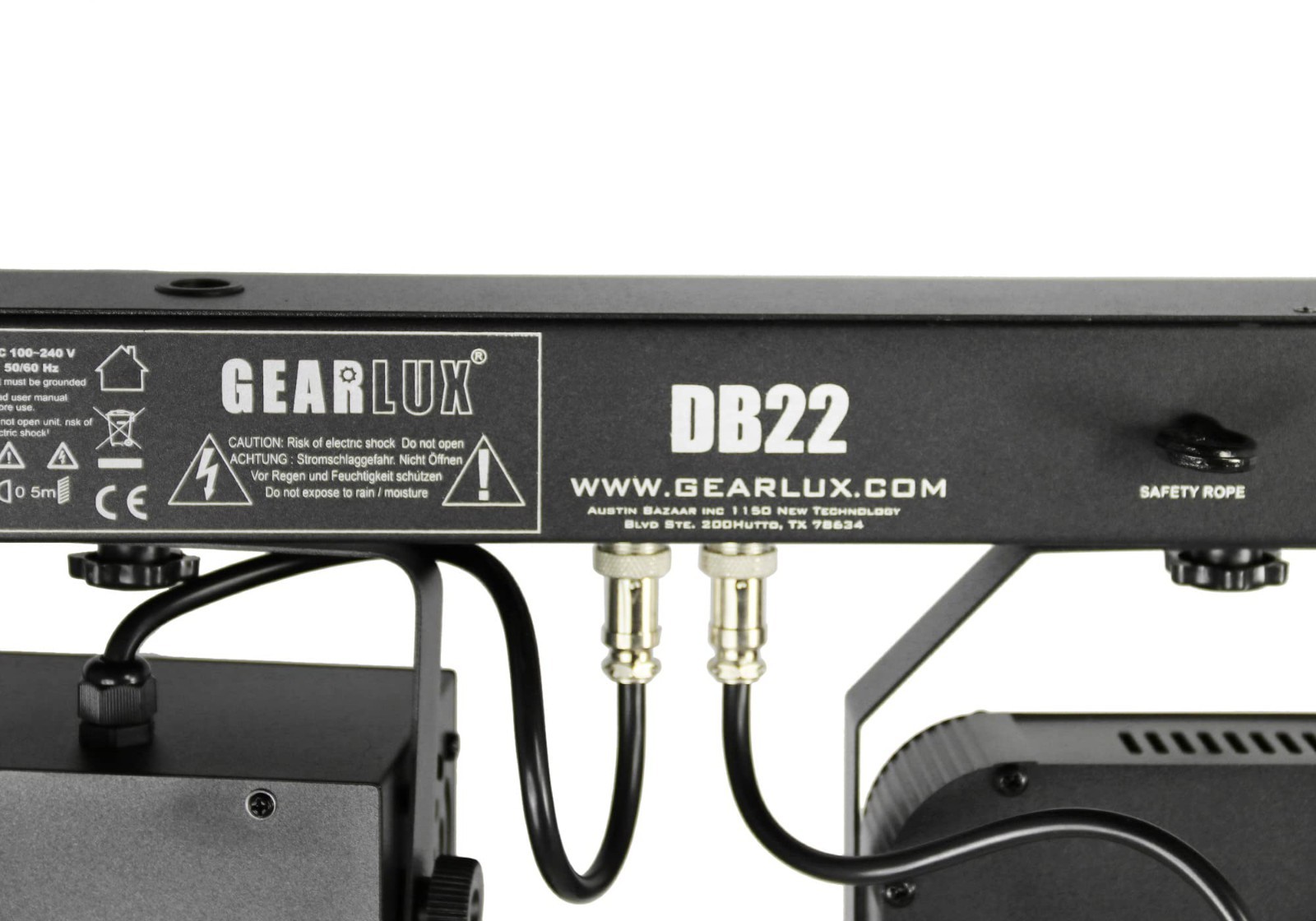Gearlux 4-in-1 LED Party Bar Derby Light 2 x RGBW Bright LEDs and 2 x Warm LEDs