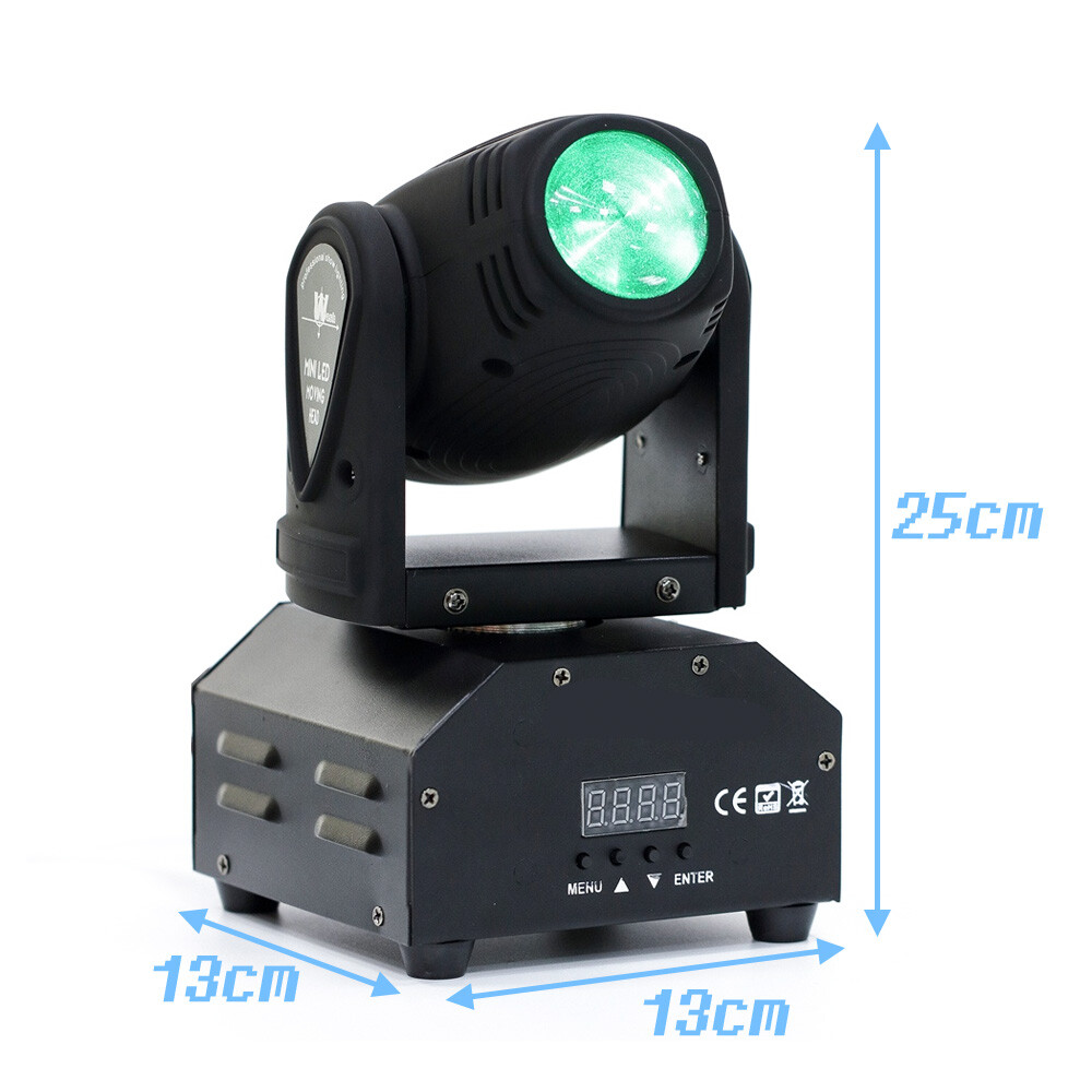 1/2/4PCS Mini LED RGBW 4in1 Moving Head Stage Light DMX Party DJ Beam-Spot Light