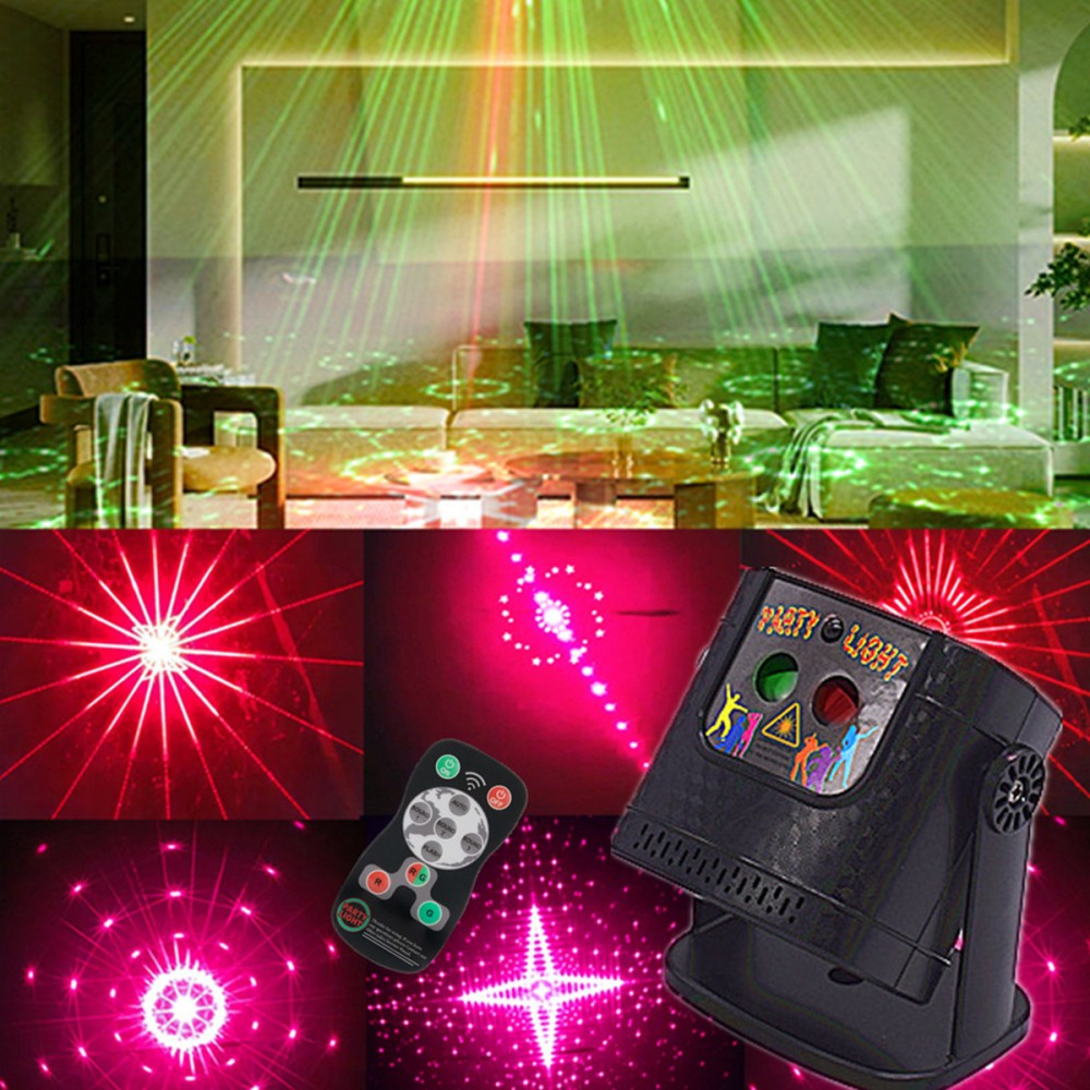 60 Pattern Party Stage Light Laser Projector LED RGB KTV DJ Disco Show Lighting