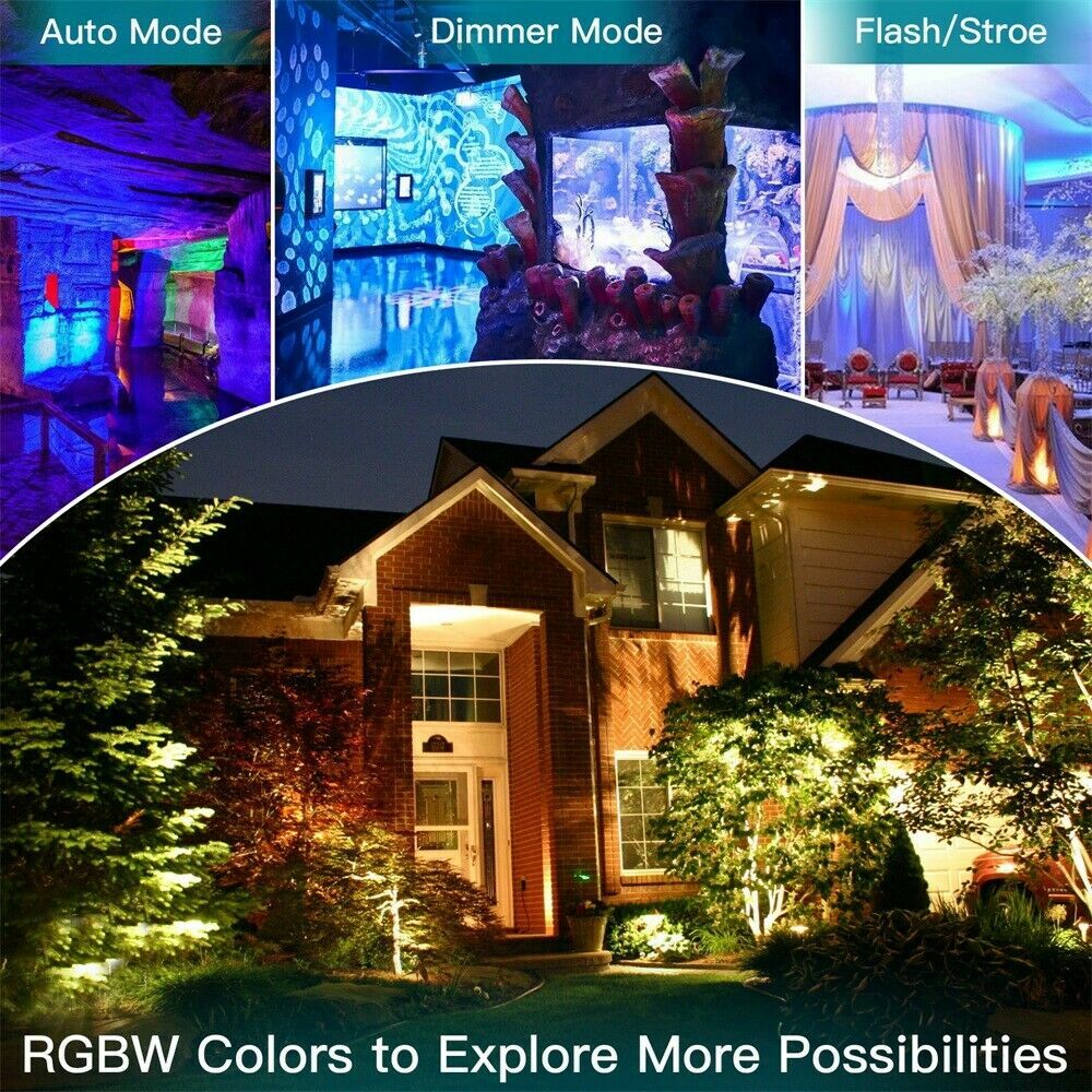 270W RGBW 18 LED Par Stage Light Waterproof IP65 DJ Lights DMX512 Strobe Beam US