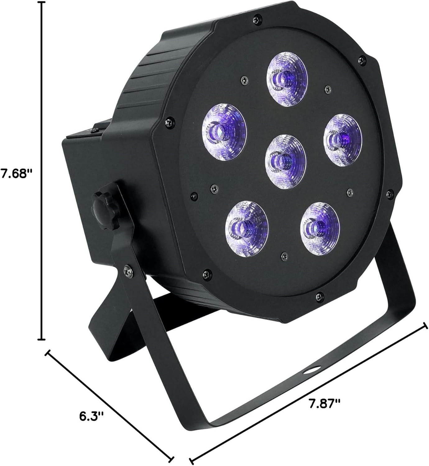 Battery PAR 61 36W Rechargeable RGBWA+UV DMX Wash Light, 25 Degree Beam, Replace