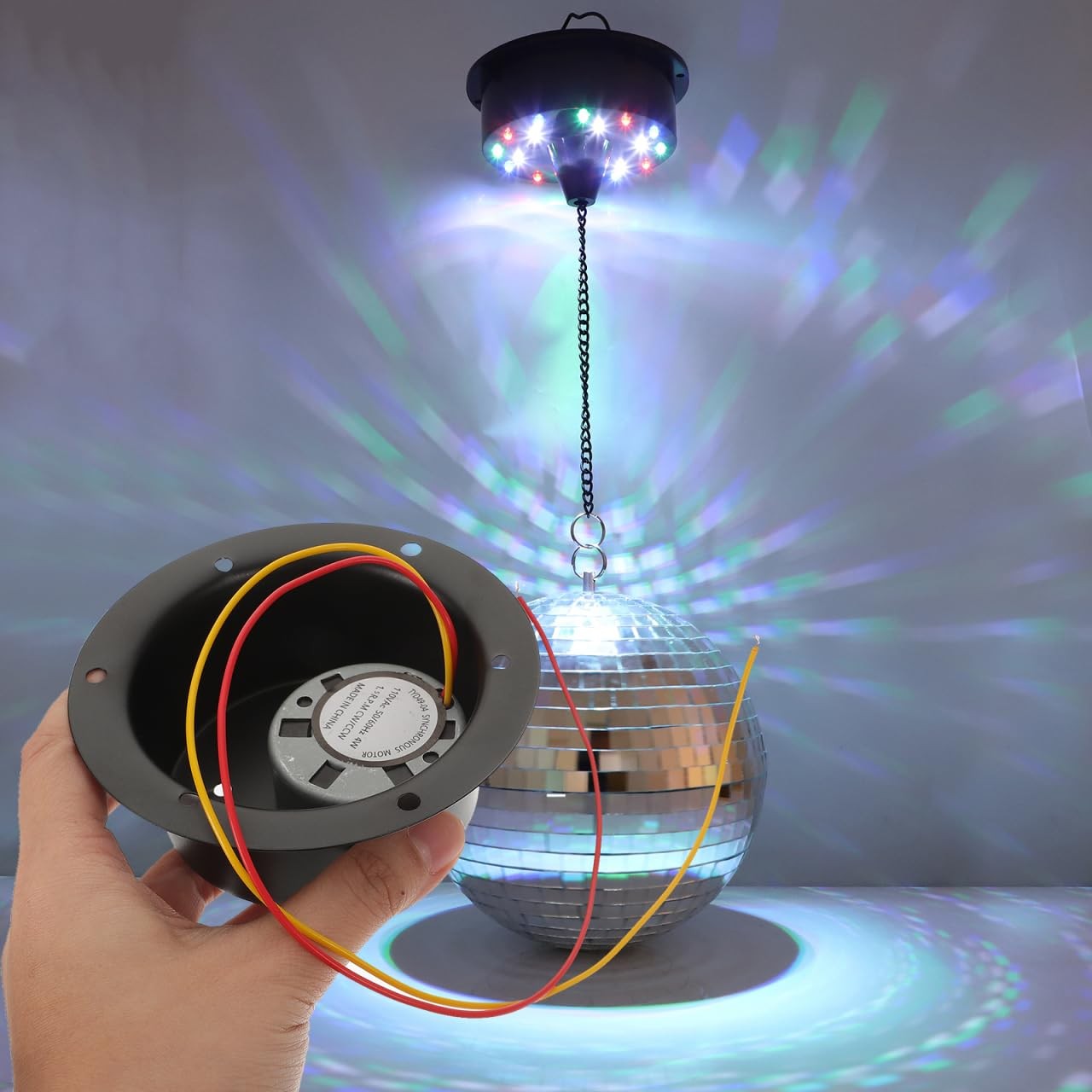 Heavy Duty Disco Ball Motor Electric Rotator 110V 4.33×4.33×2.36 Inch Event
