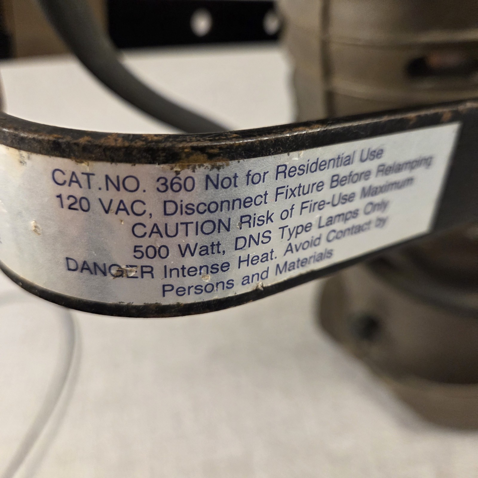 Vintage Cat No 360 Theatrical Stage Spotlight 500W Clamp Mount