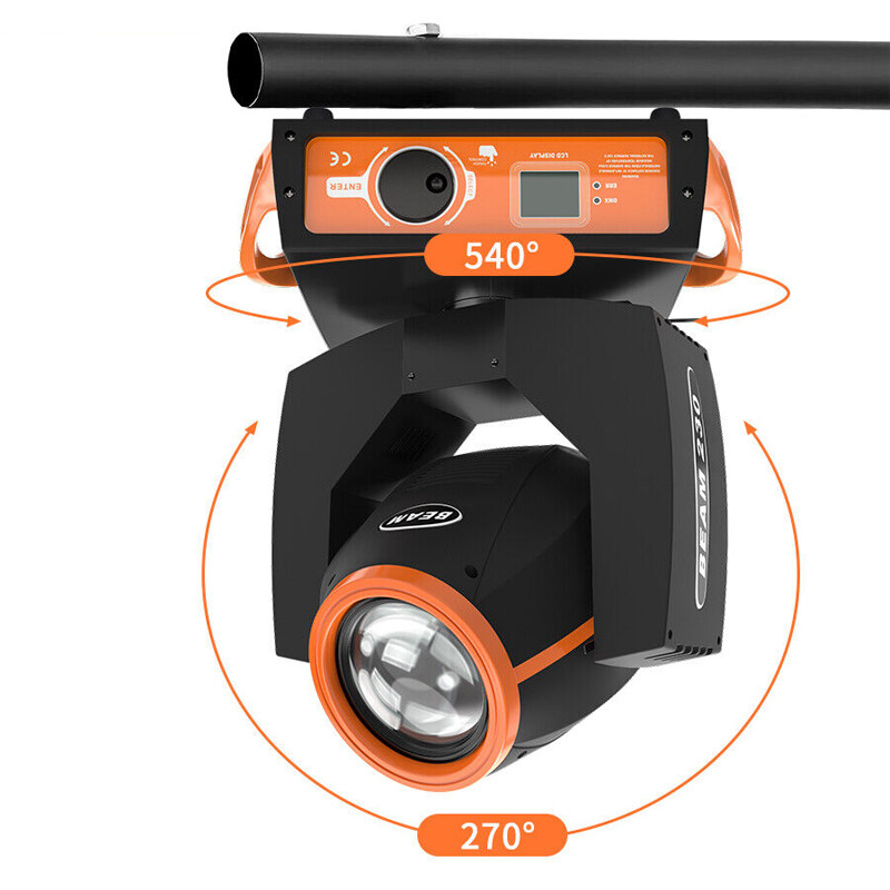 230W 7R Zoom Moving Head Light 8+16Prisms DMX512 17Gobo Stage Light Bar DJ Show