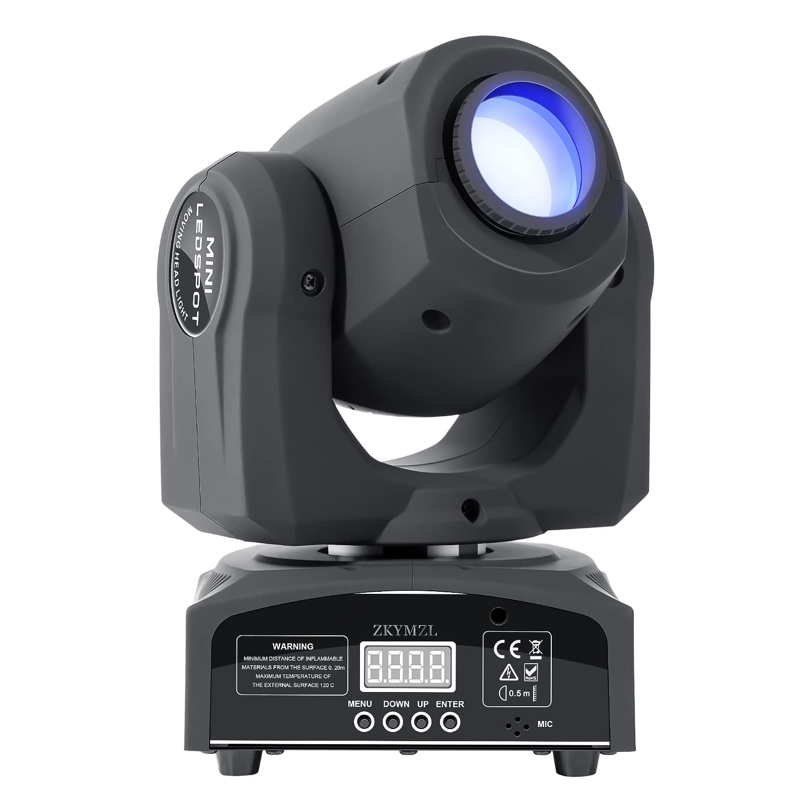 25W LED Moving Head DJ Lights – 8 Gobos, 8 Colors, 9/11 Channels, DMX 512, Sound