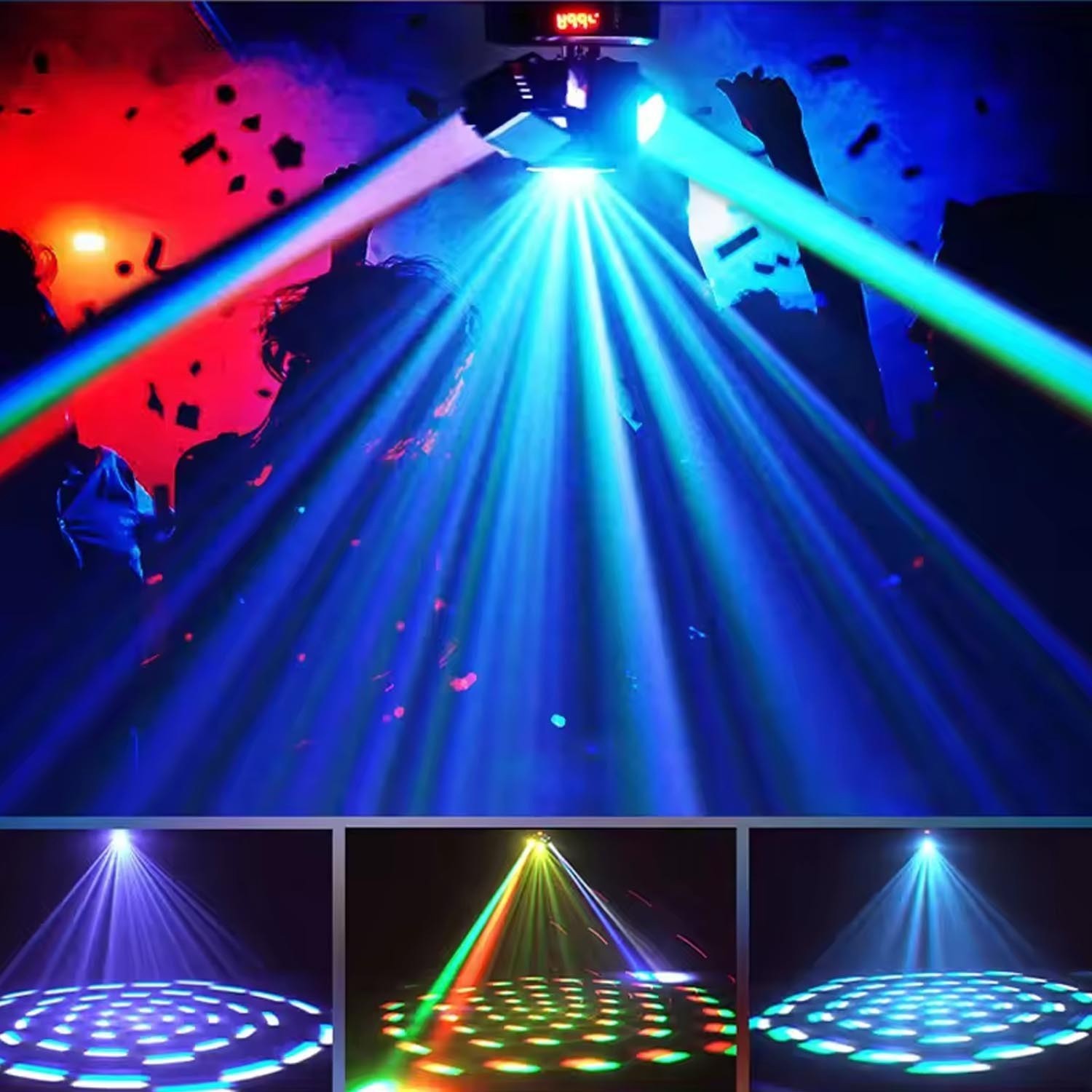 Laser Light RGBW LED Moving Head Disco Stage Lighting Beam DMX512 Party DJ