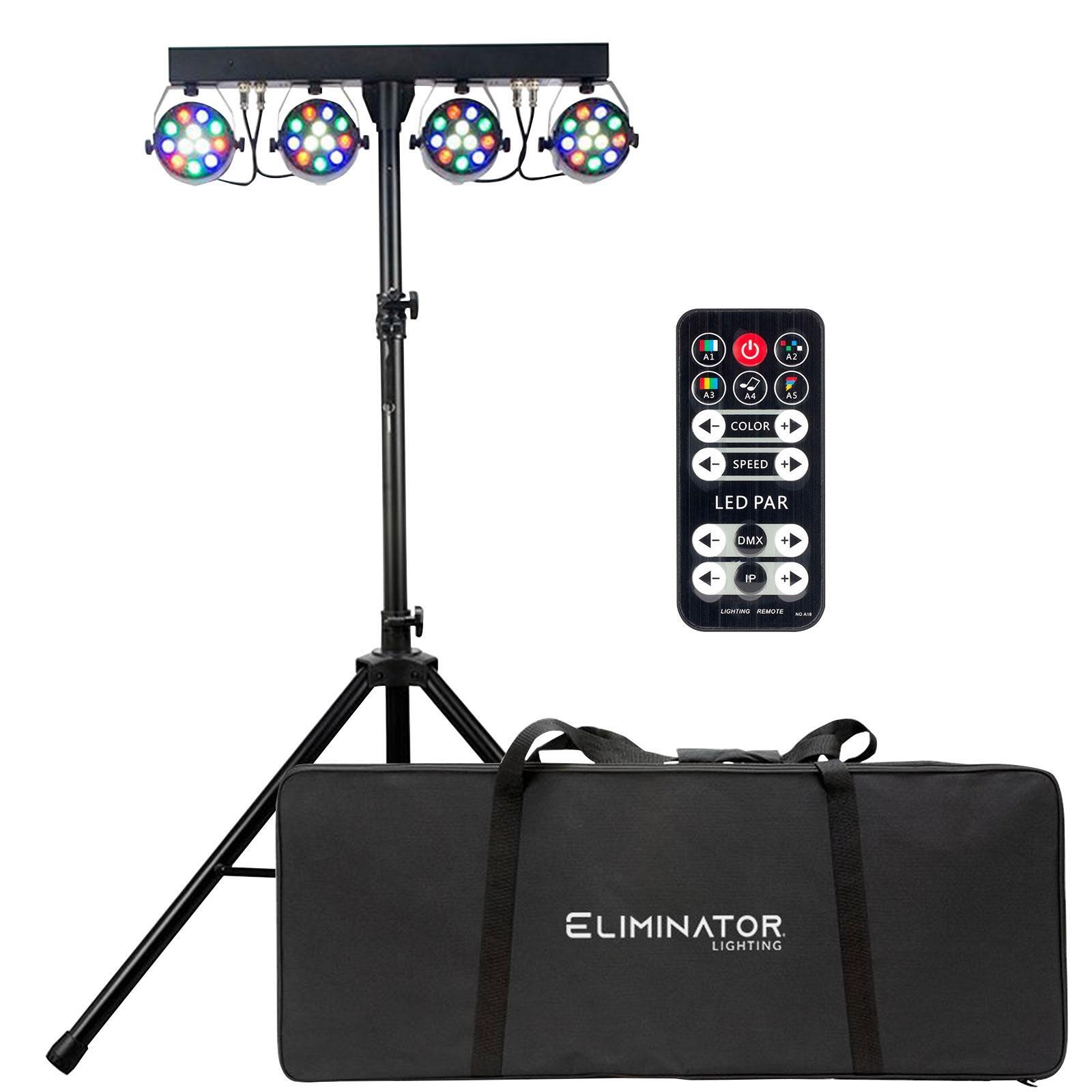 Eliminator Lighting Mini Par Bar Portable LED Par Can Effect Lighting System …