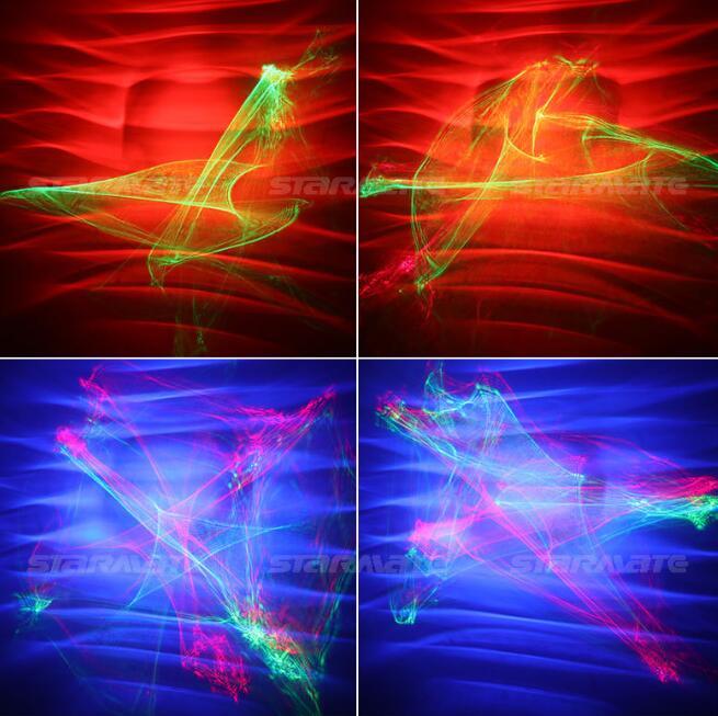 Red Green Blue Laser Aurora LED Indoor DJ Party home Event Decor Light