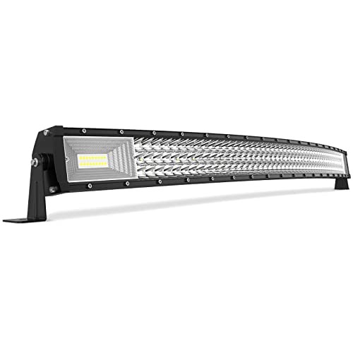 42″ LED Light Bar Triple Row, Brighter 7D 540W 54000LM Off Road 42 Inch Curved