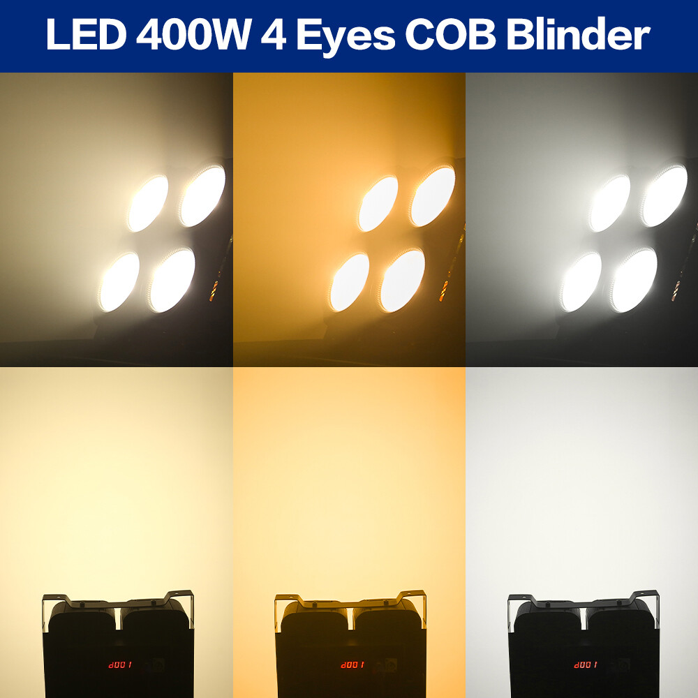 400W LED Par Light COB Blinder Audience Stage Light DMX512 DJ Party Wedding