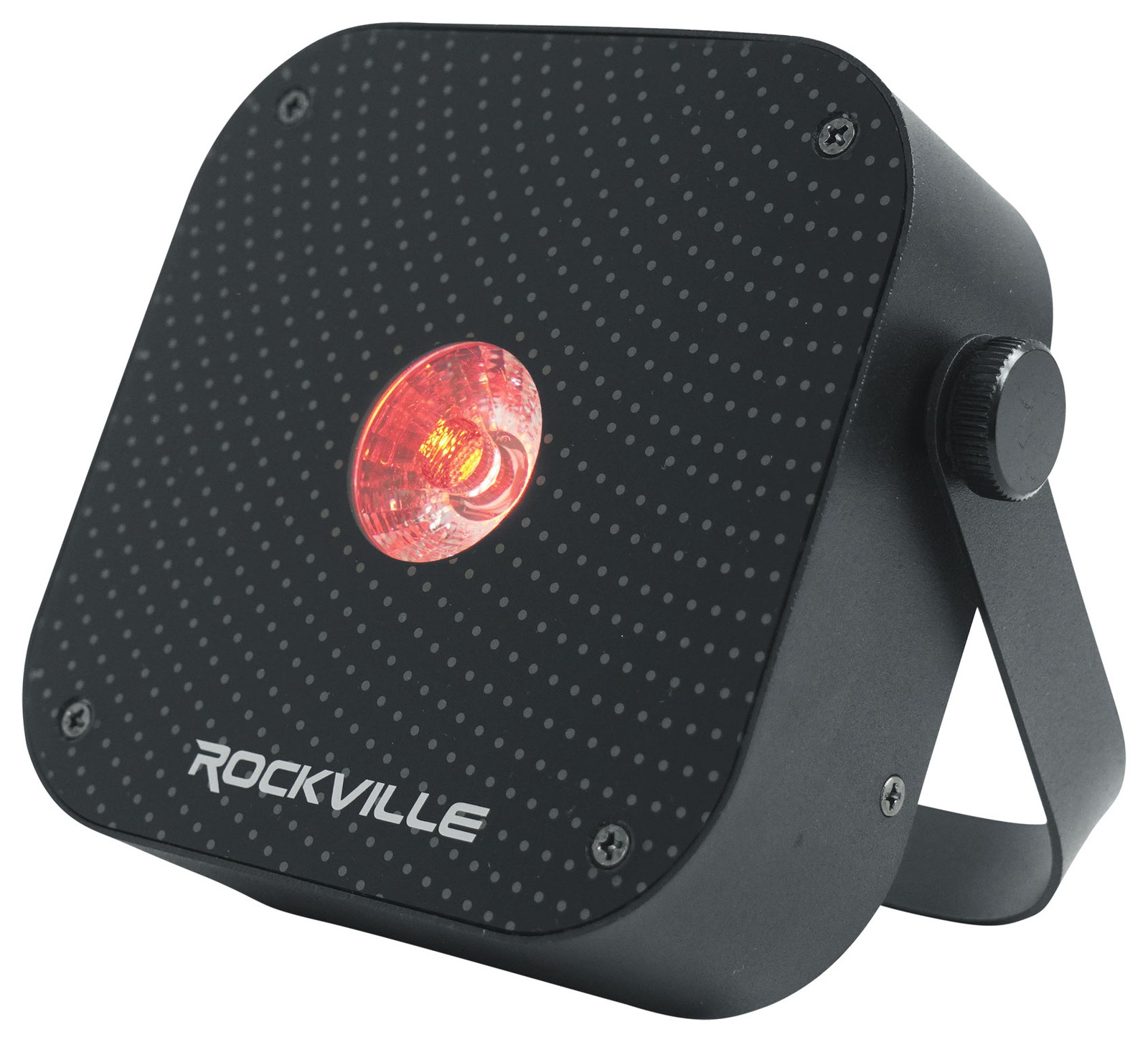 (2) Rockville MINI RF1 V3 Black Bright DJ/Party LED Wash Up Lights+RF Remote+APP