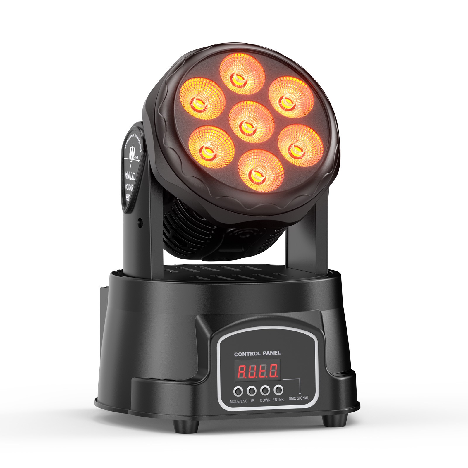 7x15W Moving Head Light RGBW 7 LED DMX Stage DJ Show Disco Light With Remote