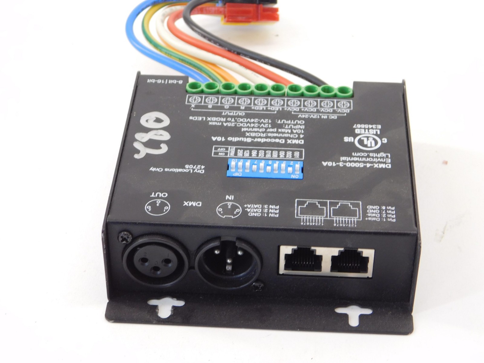Environmental Lights DMX-4-5000-3-10A 4-Channel DMX Decoder-Studio 10A